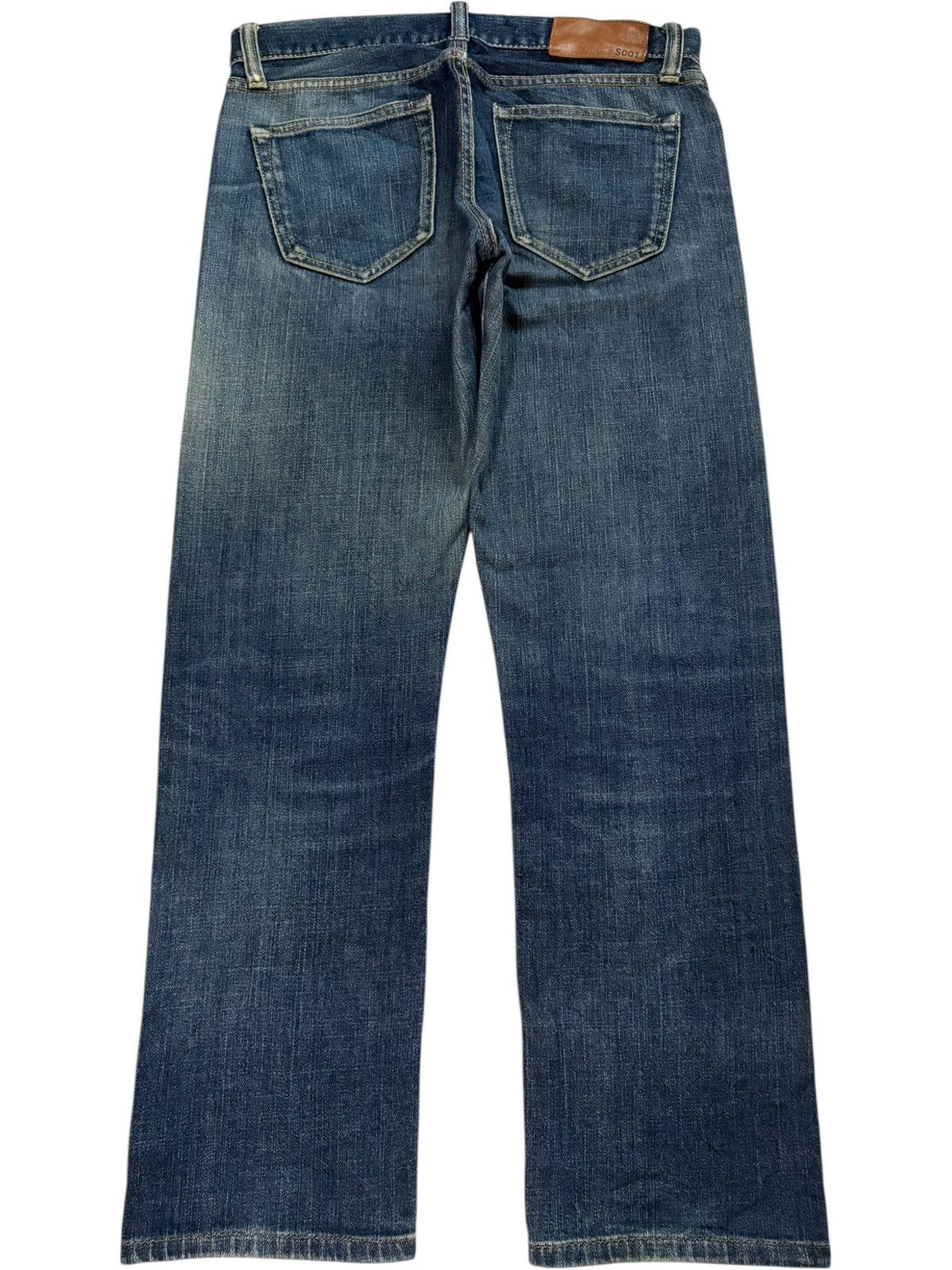 Uniqlo Vintage Japanese Uniqlo Mud Wash Distressed Selvedge Jeans Size US 32 / EU 48 - 3 Thumbnail