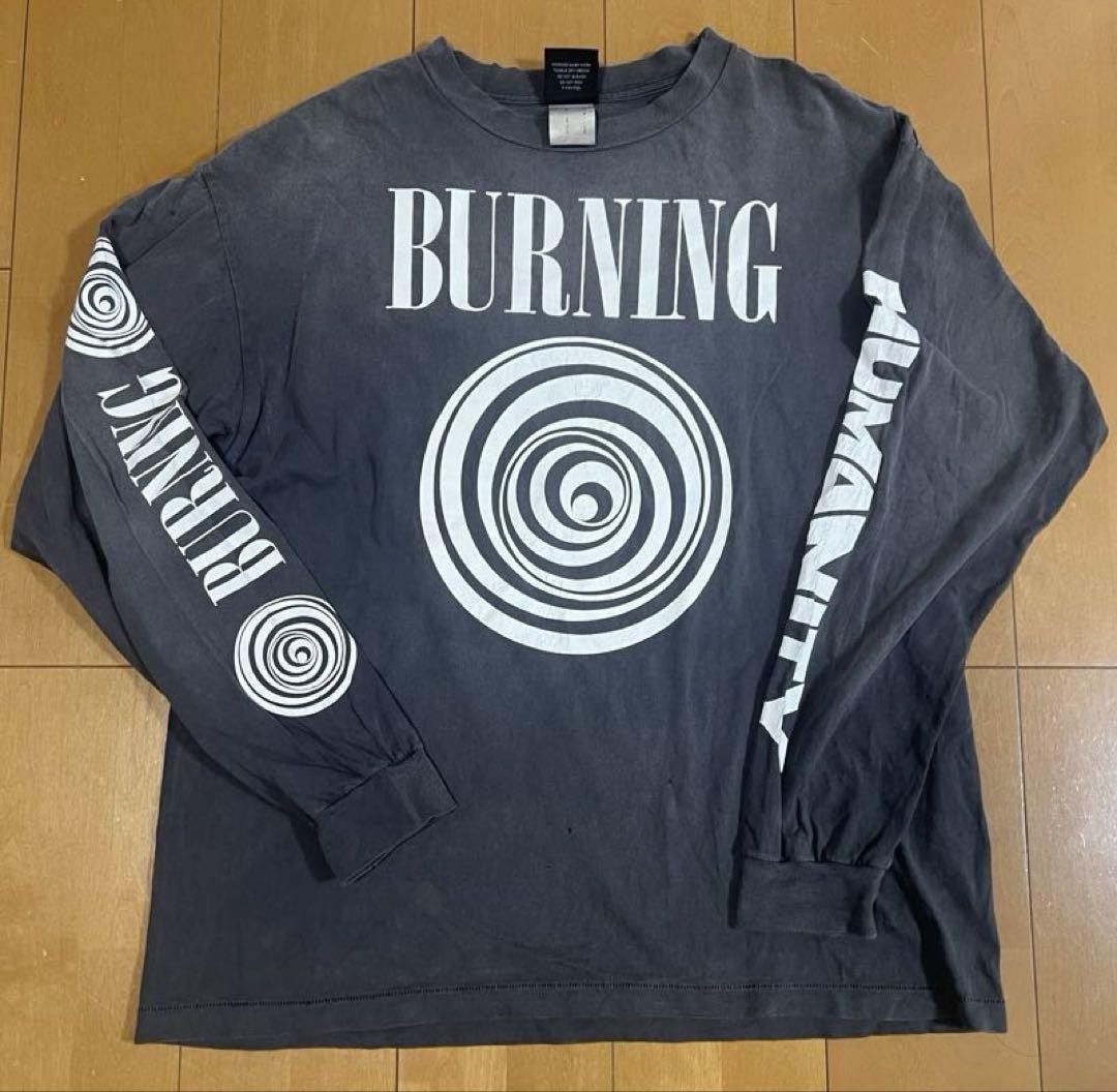 Saint Michael SAINT MICHAEL 23ss LS TEE BURNING Nirvana Black Size 