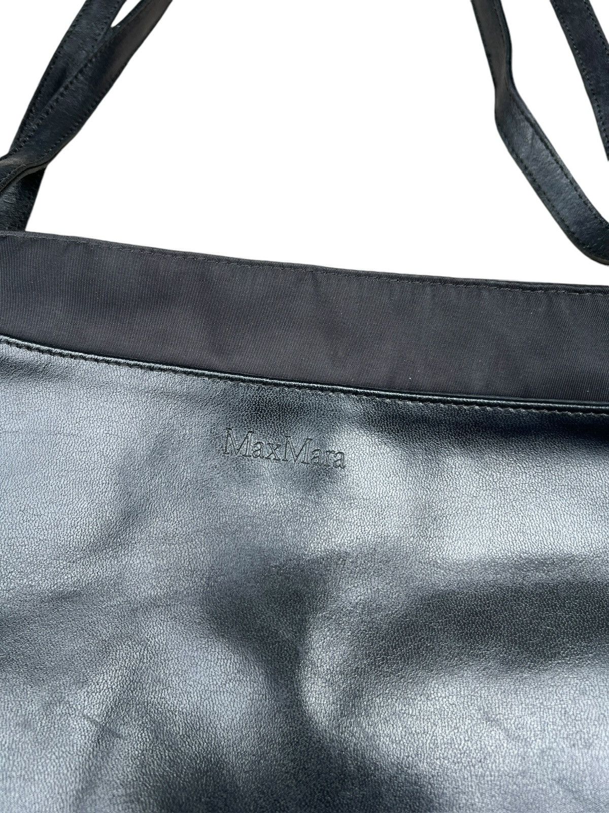 Japanese Brand Max Mara Black Tote Bag Size ONE SIZE - 7 Thumbnail