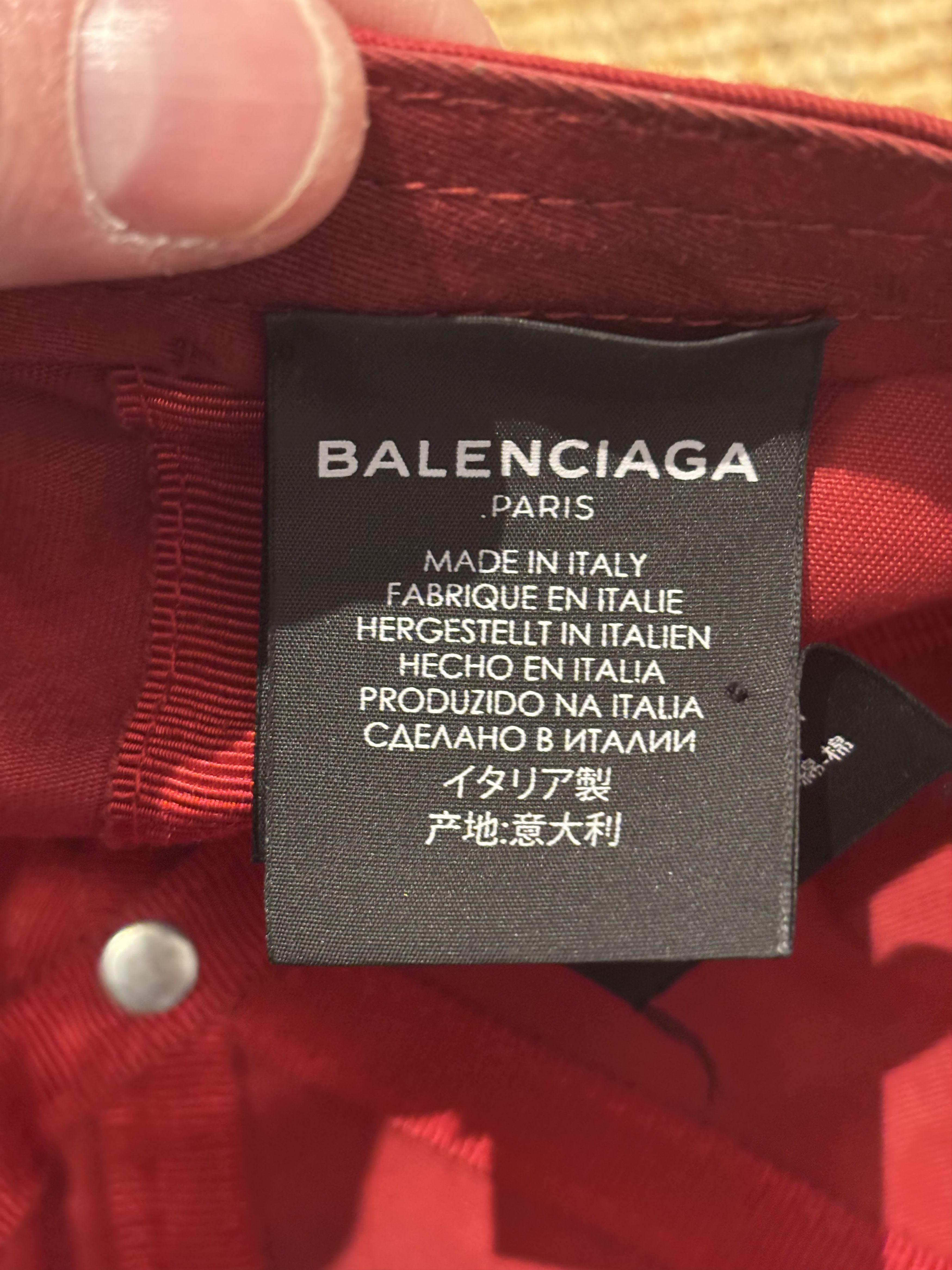 Balenciaga Casquette six pannels Balenciaga bordeau en tbe Size ONE SIZE - 14 Thumbnail