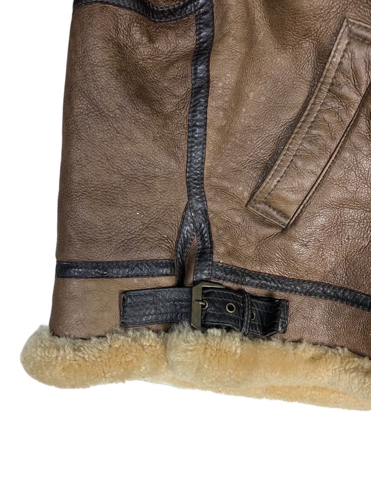 Vintage Vintage B-3 Sheepskin Leather Coat Shearling Sherpa Jacket Size US S / EU 44-46 / 1 - 9 Thumbnail