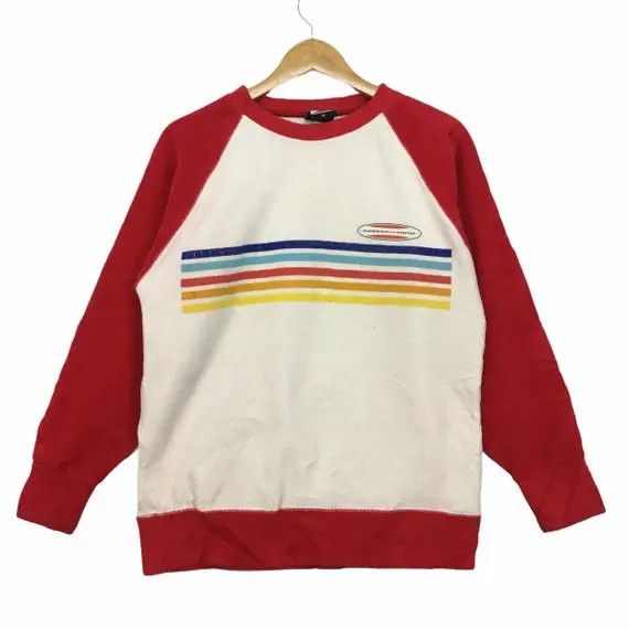 GORDON and SMITH Surfing Rainbow Fleece Sweatshirt Hawaii