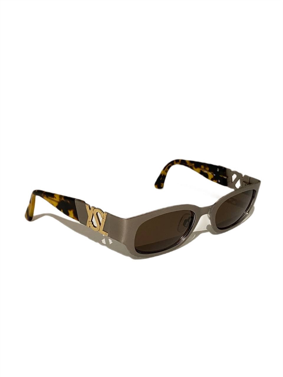 Saint Laurent Paris Yves Saint Laurent YSL Logo Leopard Retro Vintage Sunglasses Size ONE SIZE - 1 Thumbnail