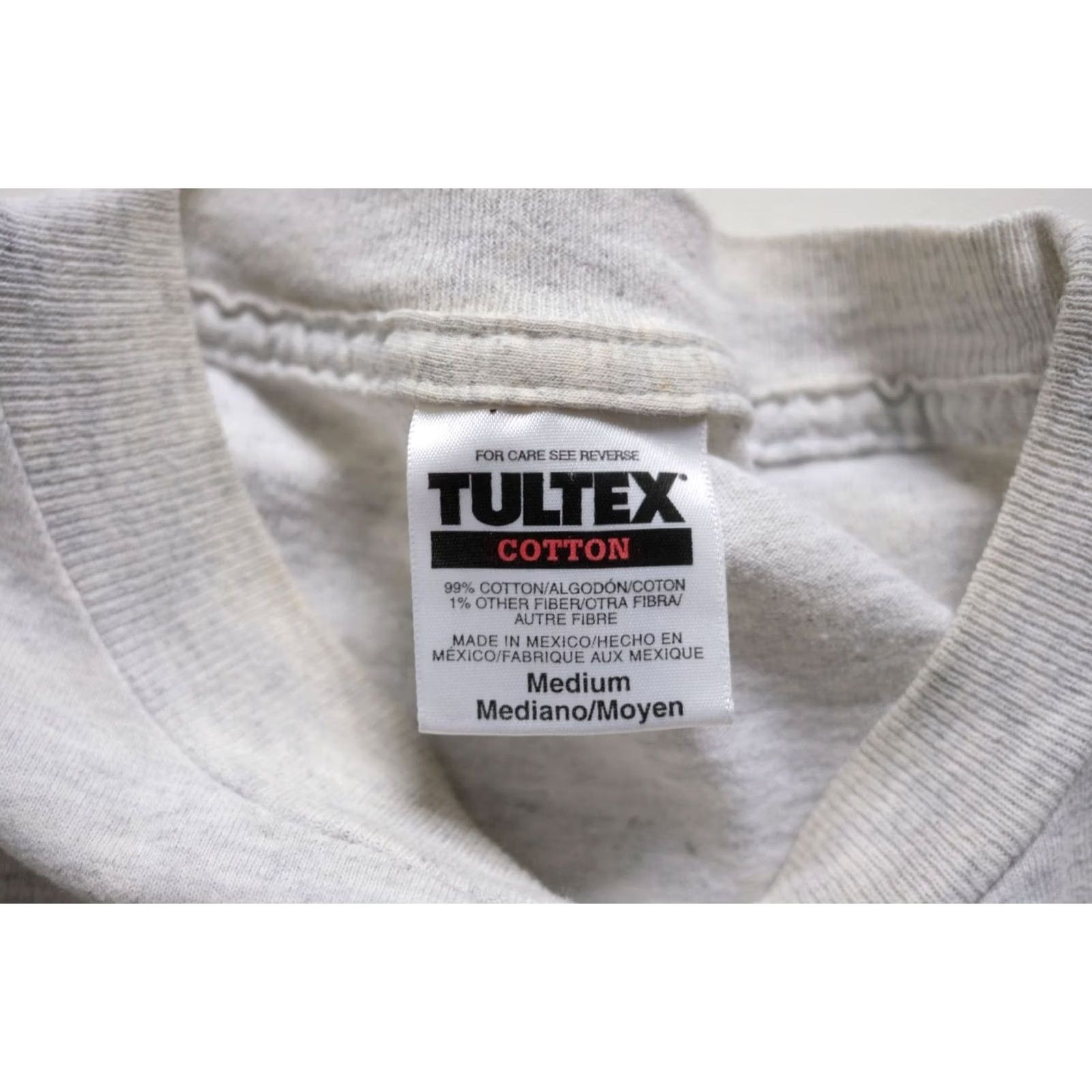 Tultex VINTAGE Tultex Las Vegas VTG 90s AOP All Over Print Graphic Gray Cotton T Shirt SZ M Mens 90s Size US M / EU 48-50 / 2 - 6 Thumbnail