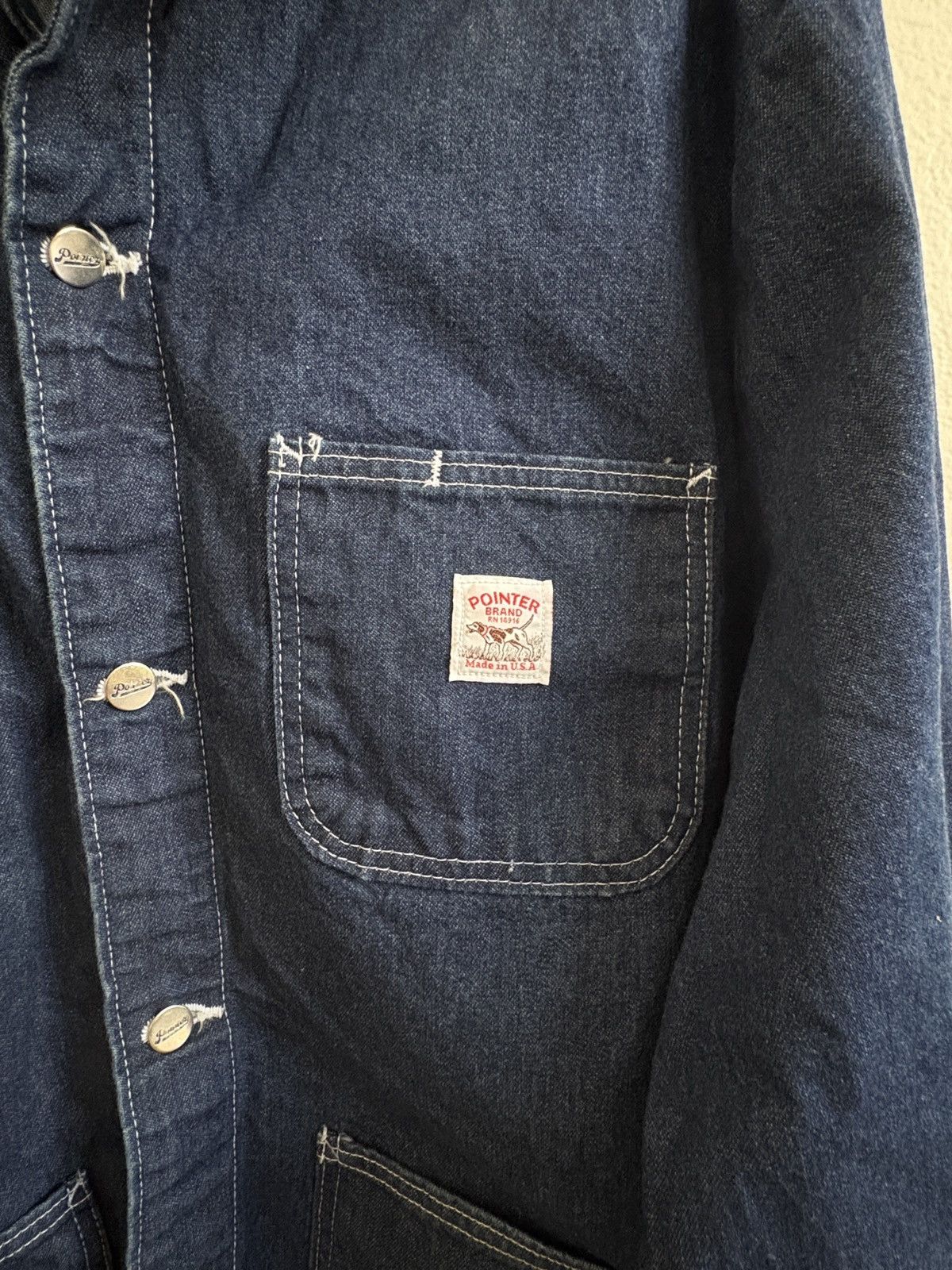 Pointer Pointer Brand by L.C. King Denim Chore Coat — Indigo / XL Size US XL / EU 56 / 4 - 2 Thumbnail
