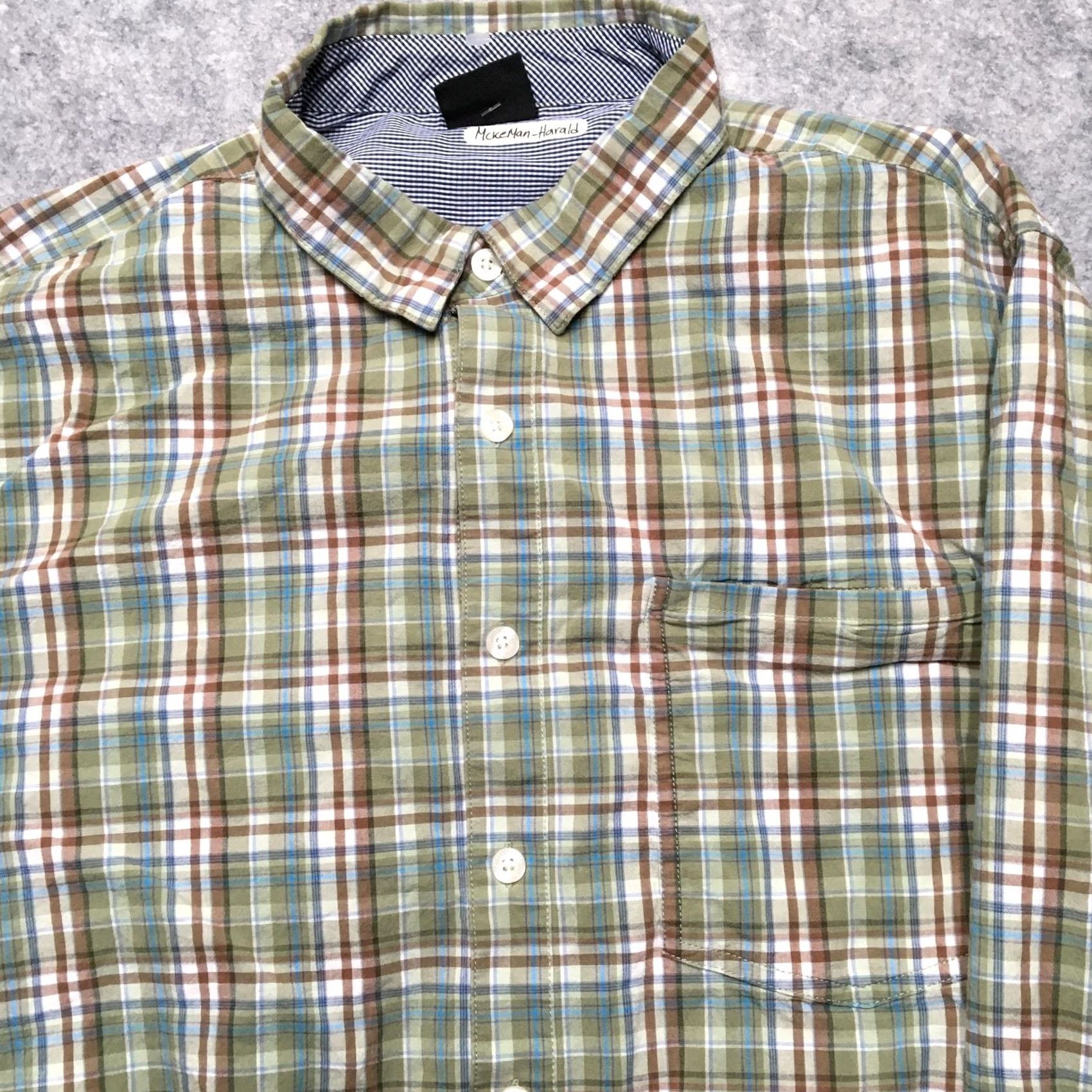 Vintage SCOTTeVEST Shirt Mens XL Green Plaid Hidden Pocket Travel Long Sleeve Casual Size US XL / EU 56 / 4 - 4 Thumbnail