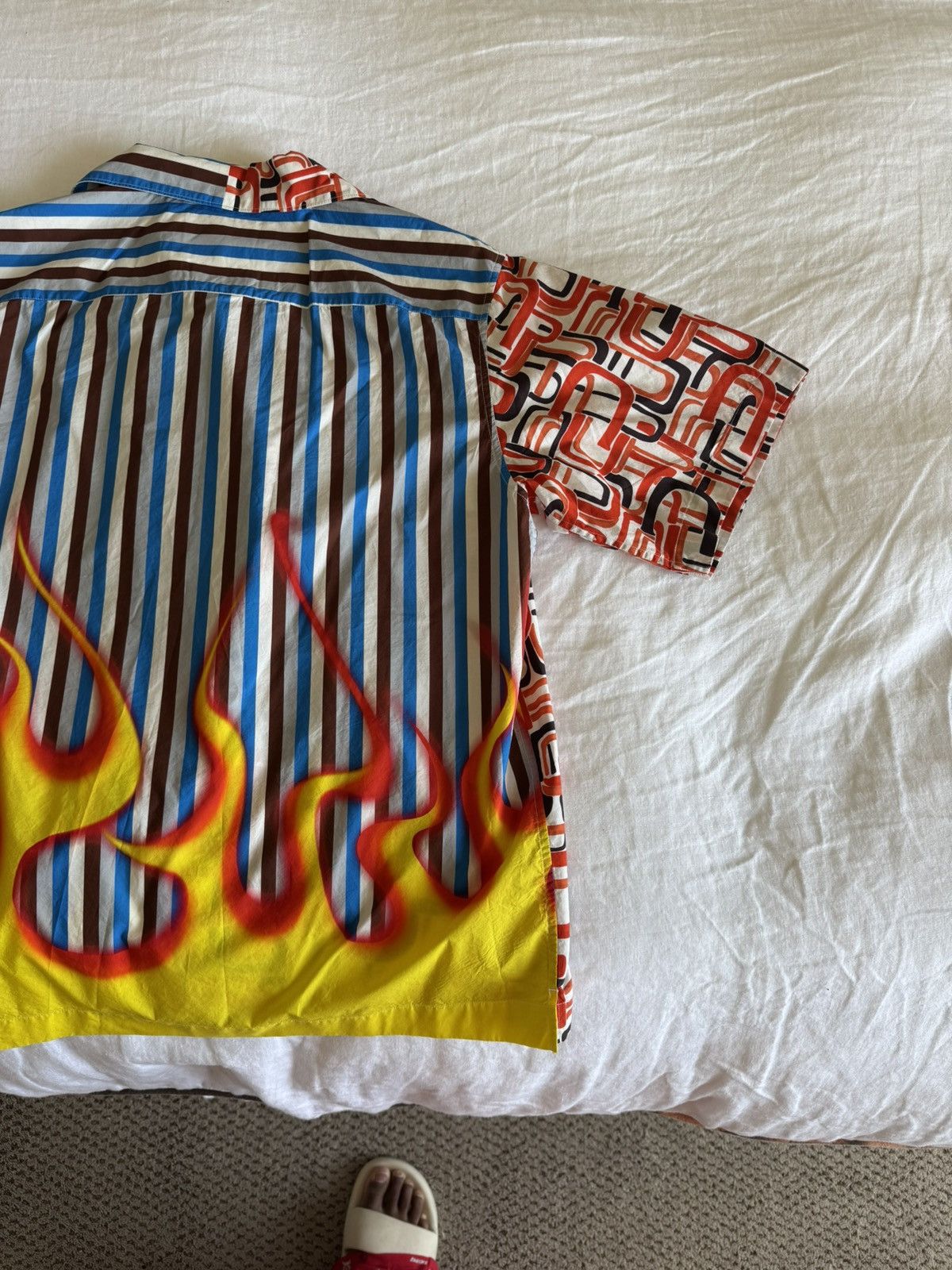 Prada PRADA CUSTOM DOUBLE MATCH BUTTON UP SHIRT Size US M / EU 48-50 / 2 - 8 Thumbnail