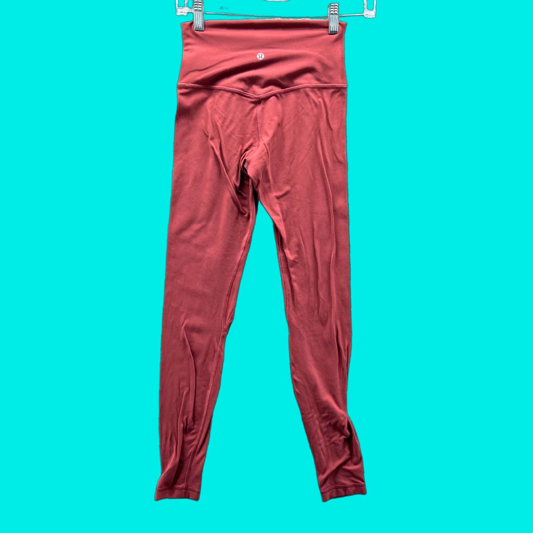 Lululemon Lululemon Leggings Women 4 Red Align High Rise Nulu Fabric Yoga Pants Skinny Inseam 27 Multi-Season Activewear Size 27" / US 4 / IT 40 - 1 Thumbnail