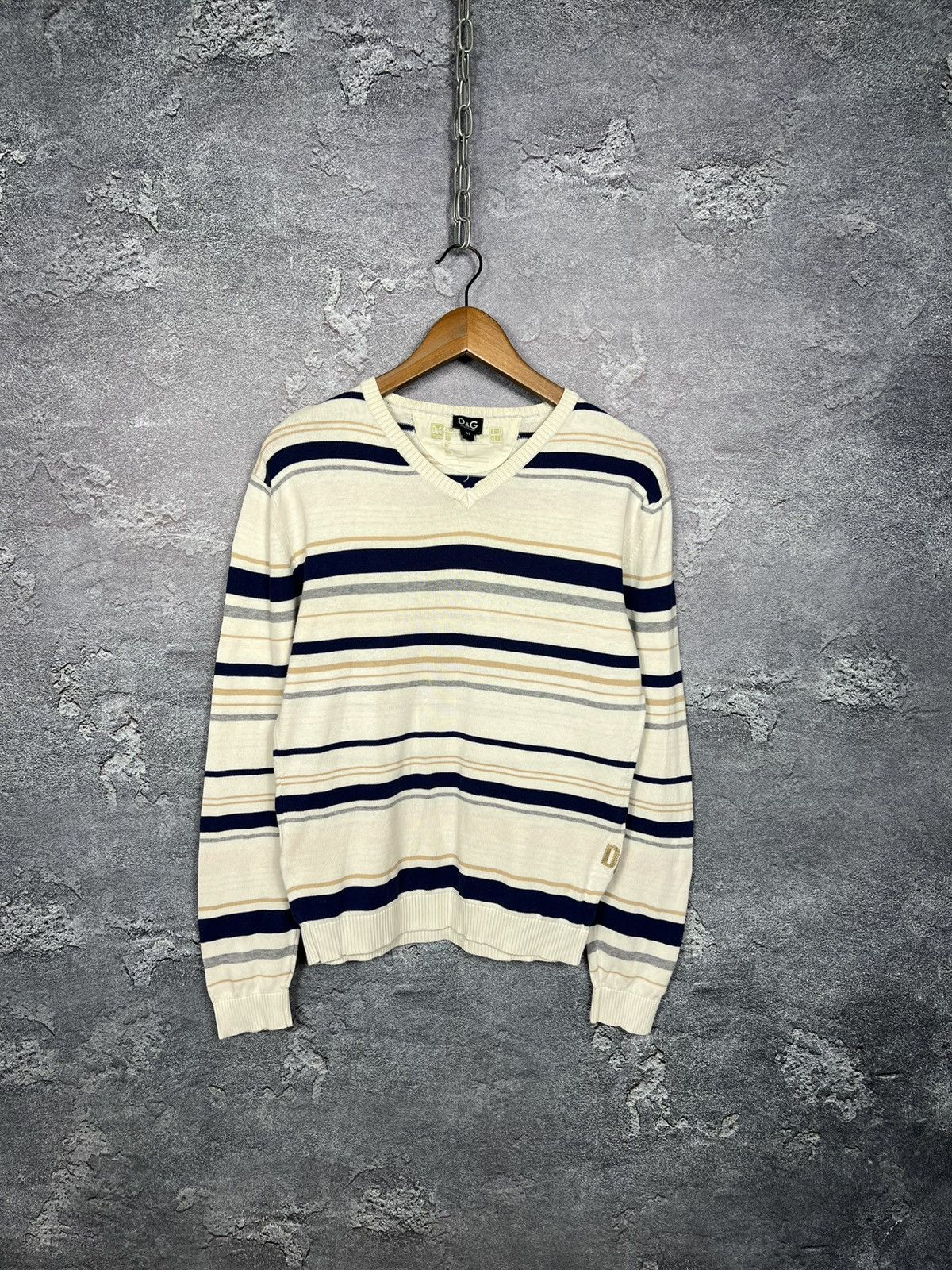 Dolce & Gabbana Vintage Dolce Gabbana V Check Jumper Sweater Size US M / EU 48-50 / 2 - 1 Thumbnail