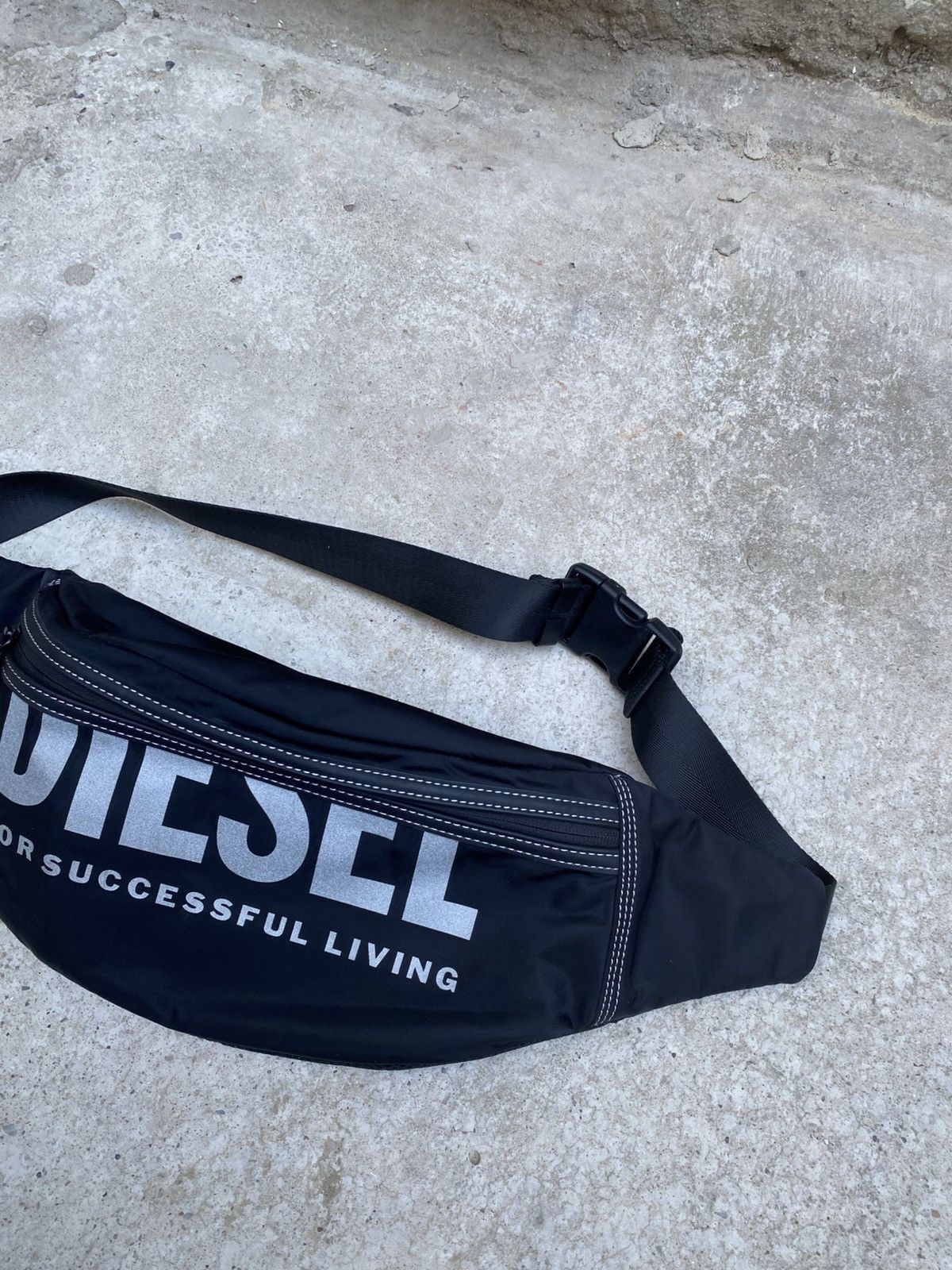 Diesel Diesel Black Logo Belt Bag Size ONE SIZE - 3 Thumbnail