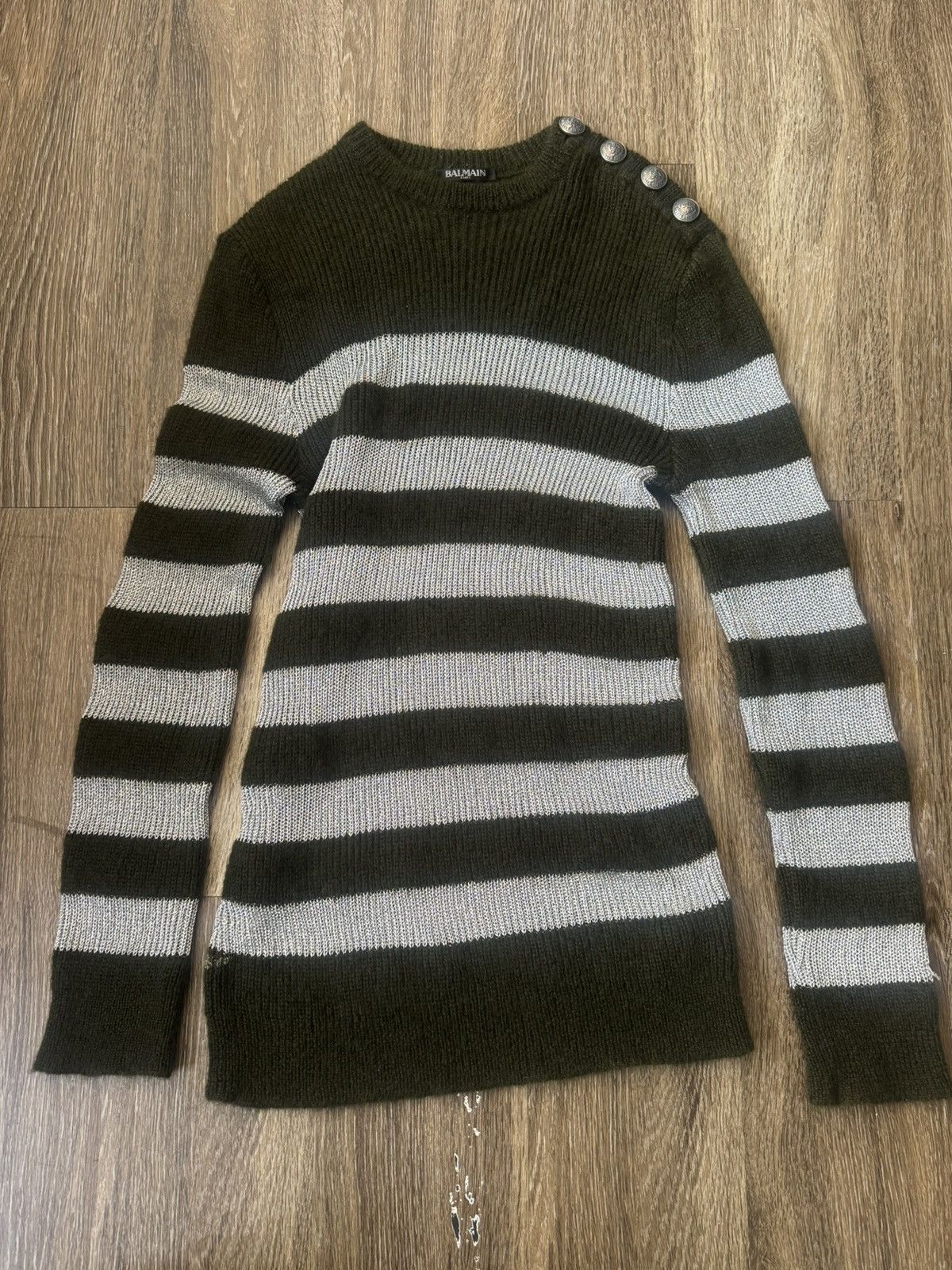 Balmain Balmain Mohair Napoleon Knit Sweater Size US M / EU 48-50 / 2 - 1 Thumbnail