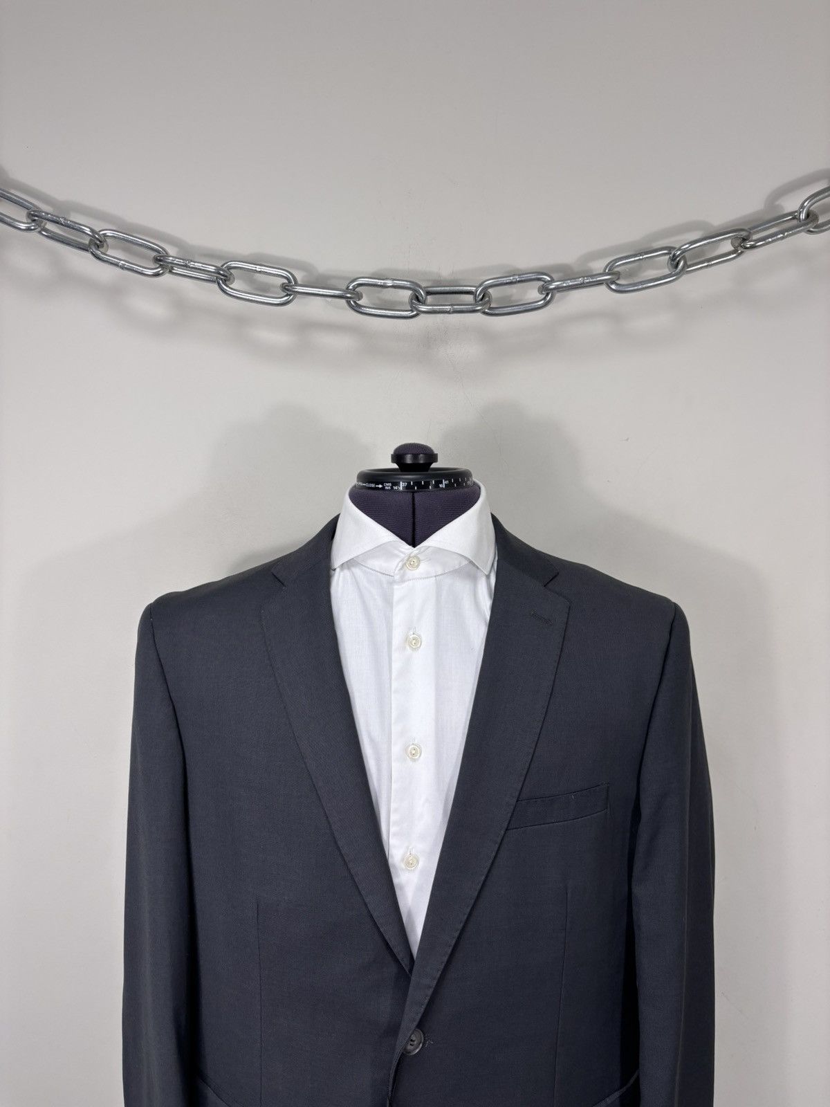 Other Linea Sartoriale Milano NWT Men’s Grey Wool Blazer Jacket Size 46R - 4 Thumbnail