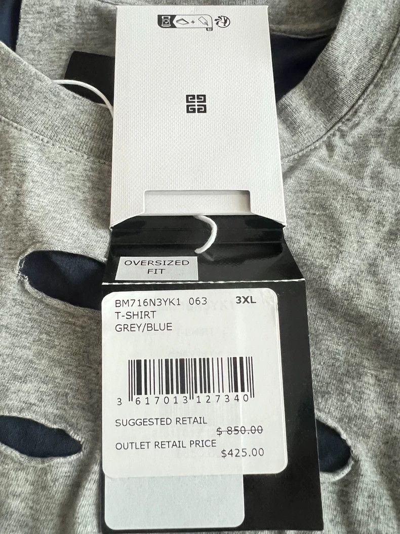 Givenchy Givenchy SizeXXXL FW23 Letter Pattern Printed Short Sleeve Size US M / EU 48-50 / 2 - 5 Thumbnail