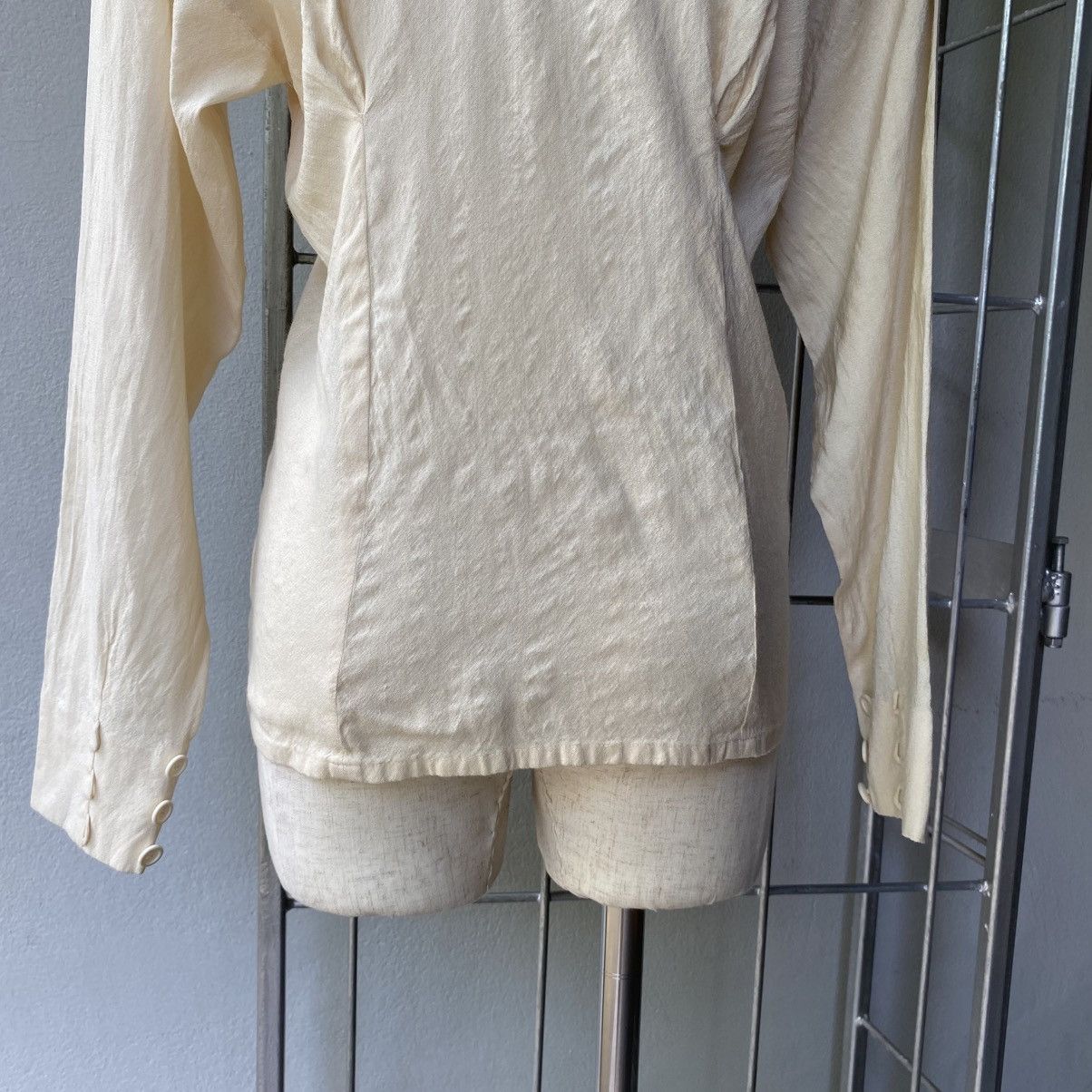 Dior Christian Dior Fitted Pale Yellow Wool Shirt Size M / US 6-8 / IT 42-44 - 19 Thumbnail