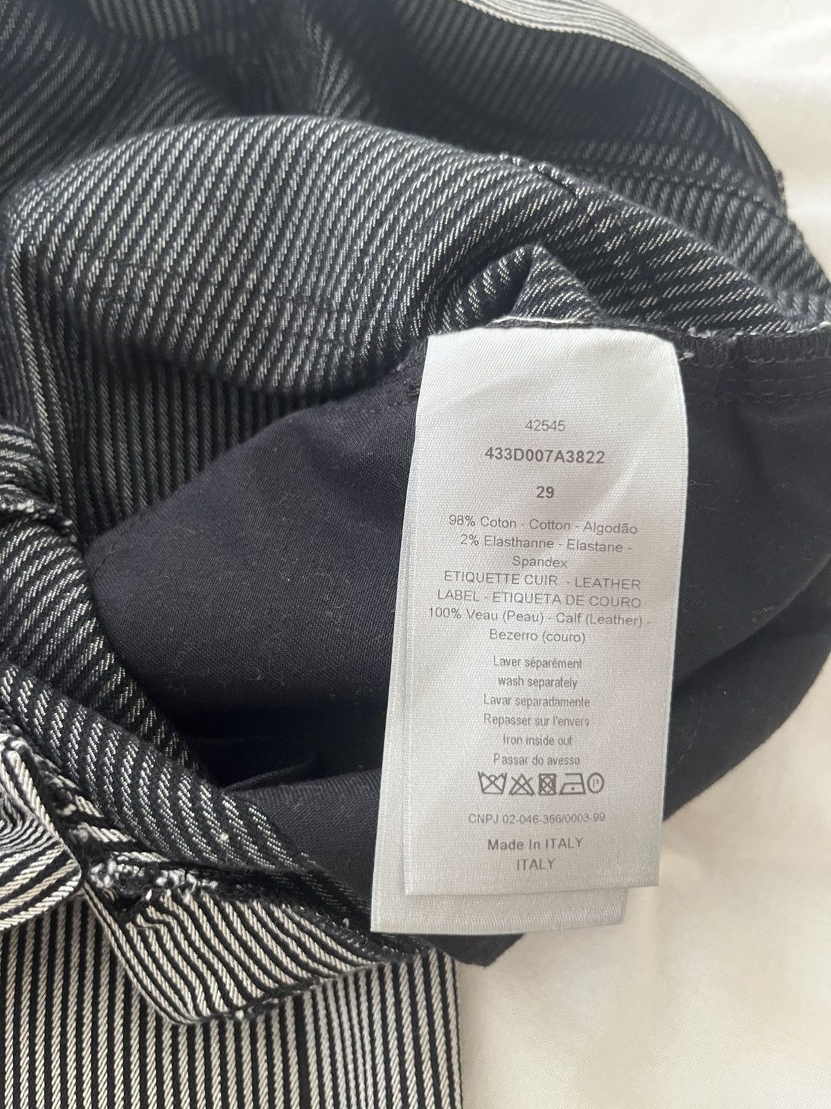 Dior DIOR HOMME PINSTRIPE PANTS Size US 29 - 4 Thumbnail