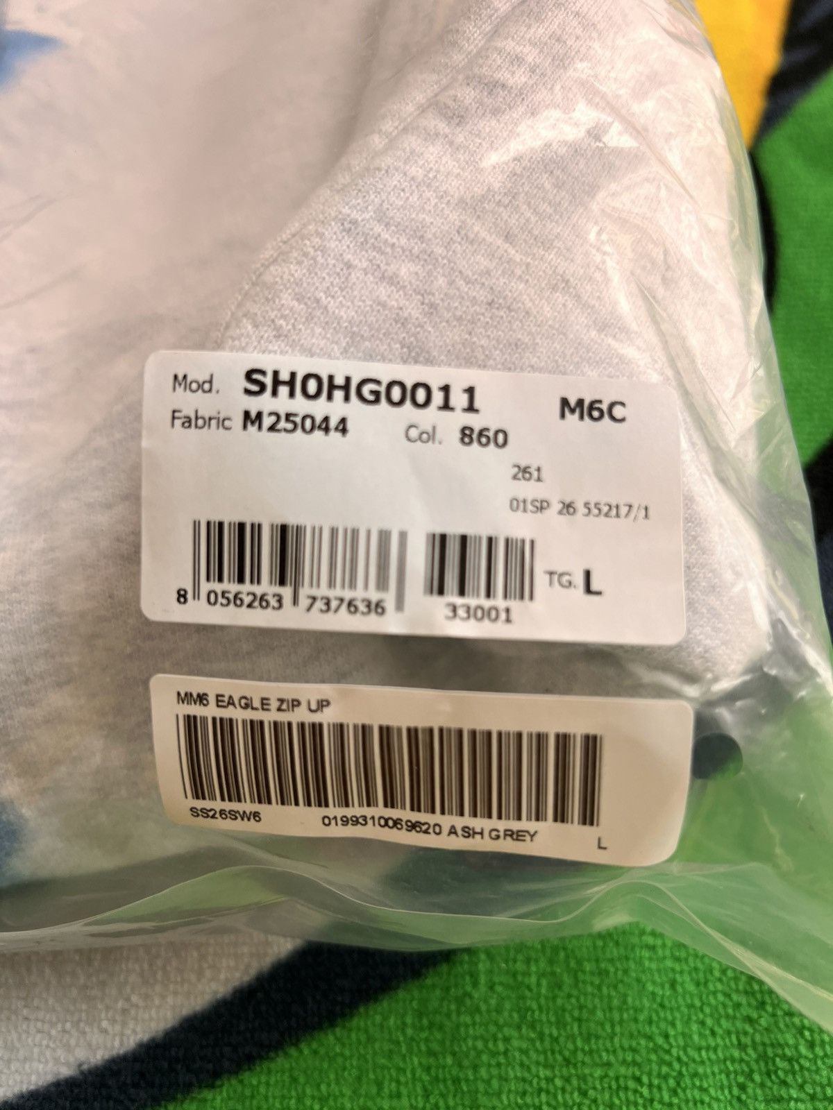 Maison Margiela × Supreme Supreme MM6 Maison Margiela Eagle Zip Hooded Sweatshirt Grey Size US L / EU 52-54 / 3 - 22 Thumbnail
