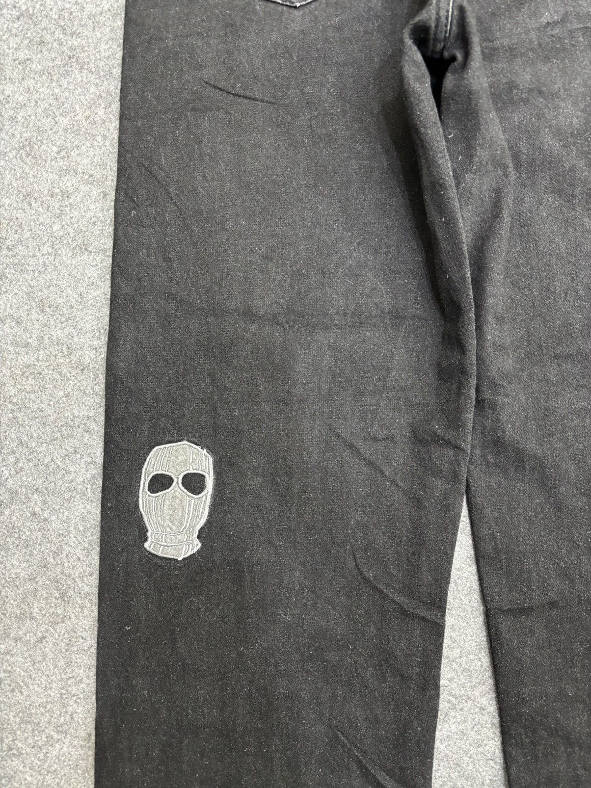 Japanese Brand 💥90s Style💥404MOB Baggy Embroidery Tapered Light Denim F602 Size US 30 / EU 46 - 13 Thumbnail
