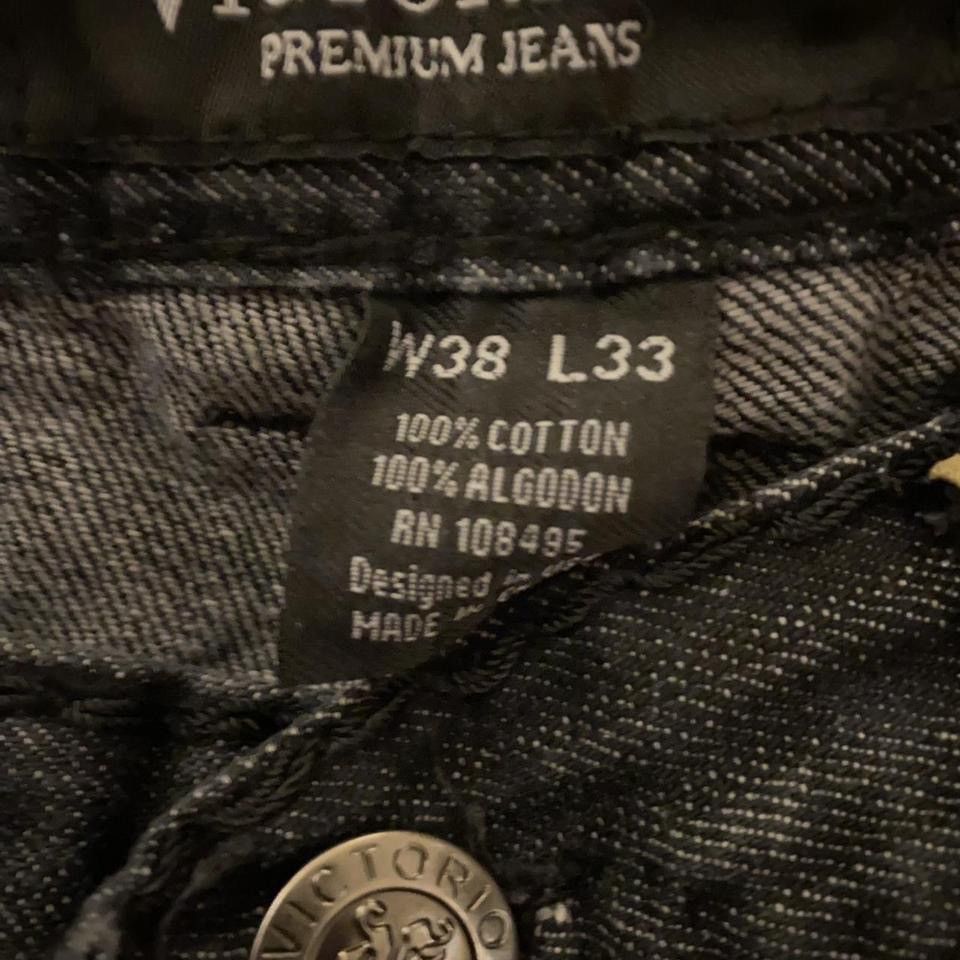 Affliction × Vintage Y2k Victorious Embroidered Jeans Size US 38 / EU 54 - 3 Thumbnail