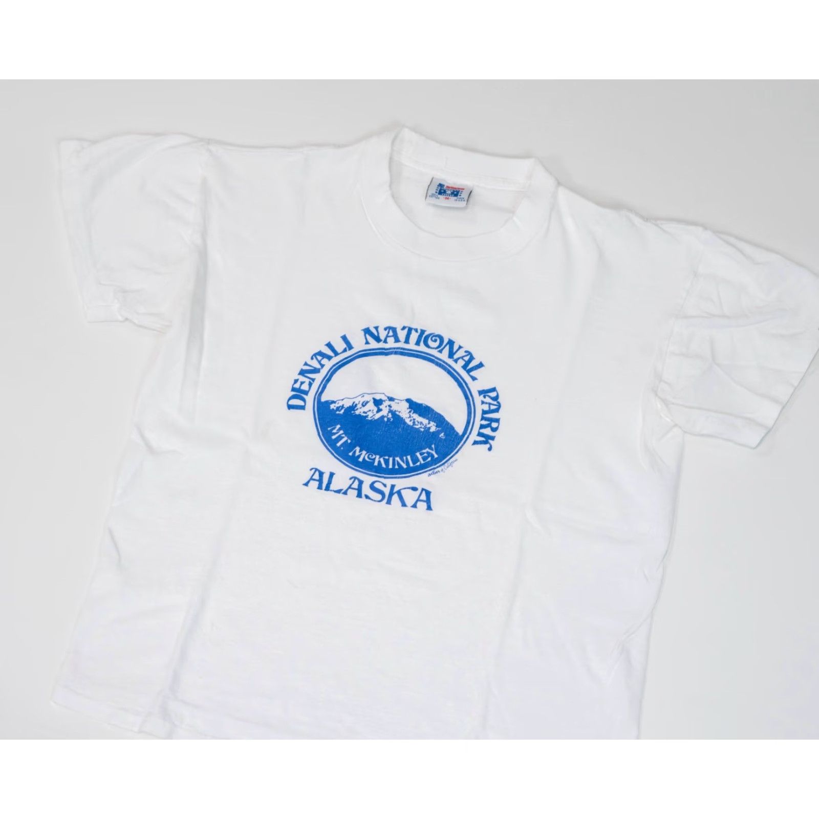 Vintage VINTAGE Denali National Park Alaska 80s Tourist Souvenir T-Shirt Men Size M Size US M / EU 48-50 / 2 - 2 Thumbnail