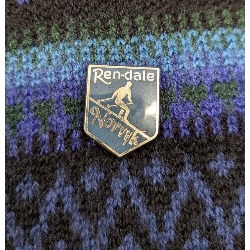 Vintage Vintage 1970s Norvyk By Renoir Virgin Wool Ski Sweater Size L / US 10 / IT 46 - 3 Thumbnail