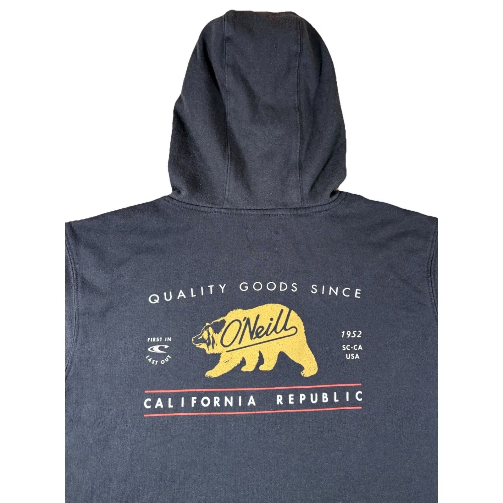O'Neill VINTAGE Y2K O’Neill Hooded Sweatshirt Logo & Pocket Black Size Medium Mens Hoodie Size US M / EU 48-50 / 2 - 2 Thumbnail