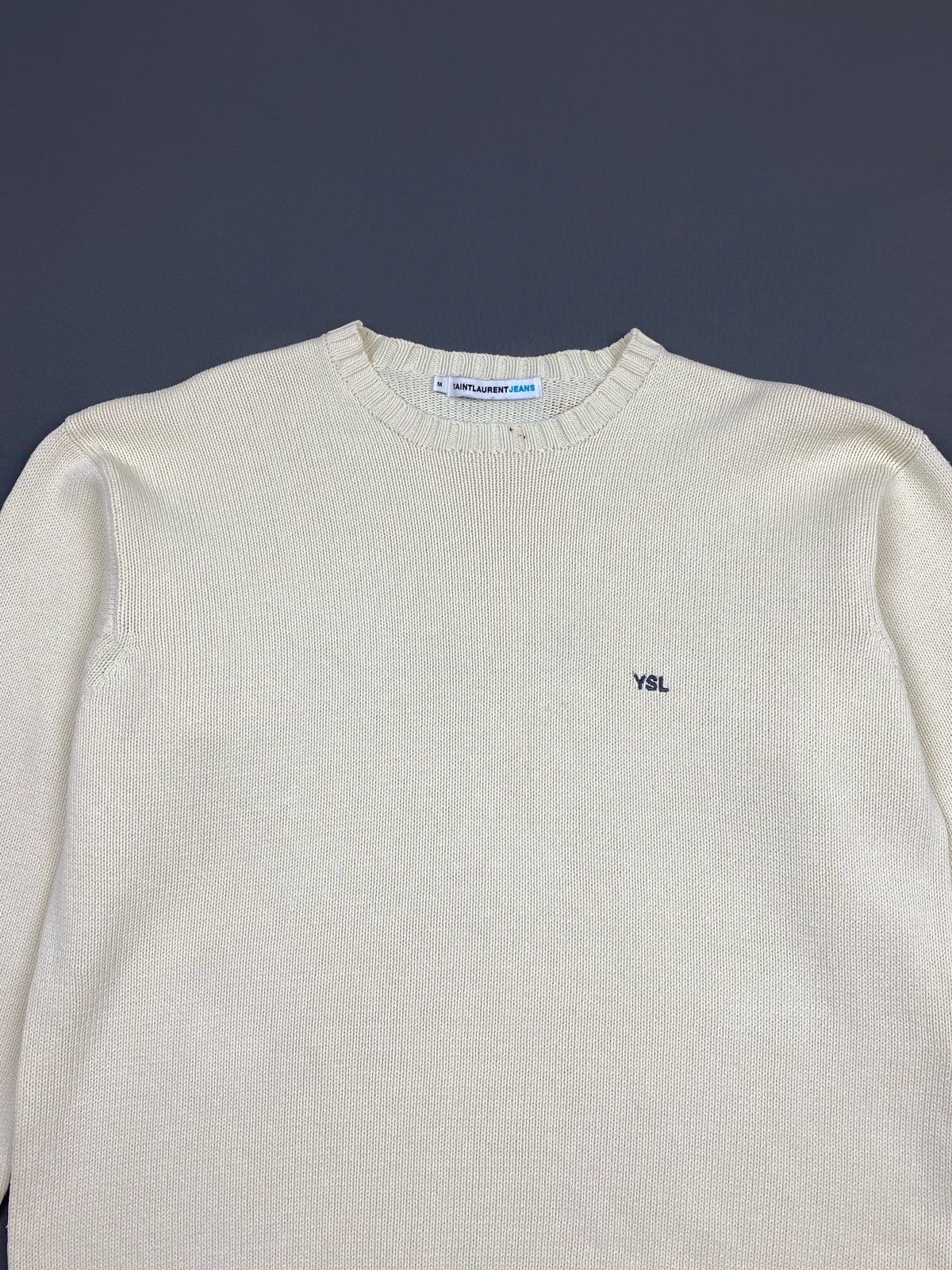 Vintage × Yves Saint Laurent 1990’s Vintage Saint Laurent Jeans YSL Oversize Sweater Size US M / EU 48-50 / 2 - 2 Thumbnail