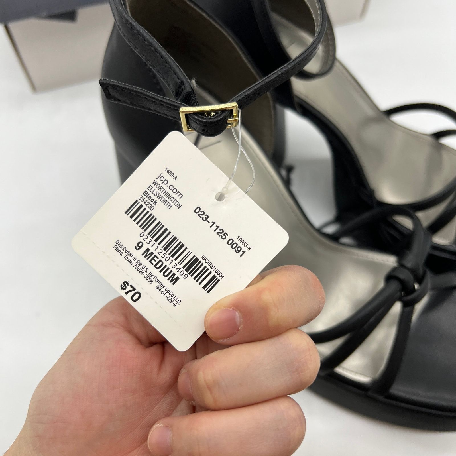 Other Worthington Womens Ellsworth Heeled Sandals Black Size US 9 / IT 39 - 7 Thumbnail