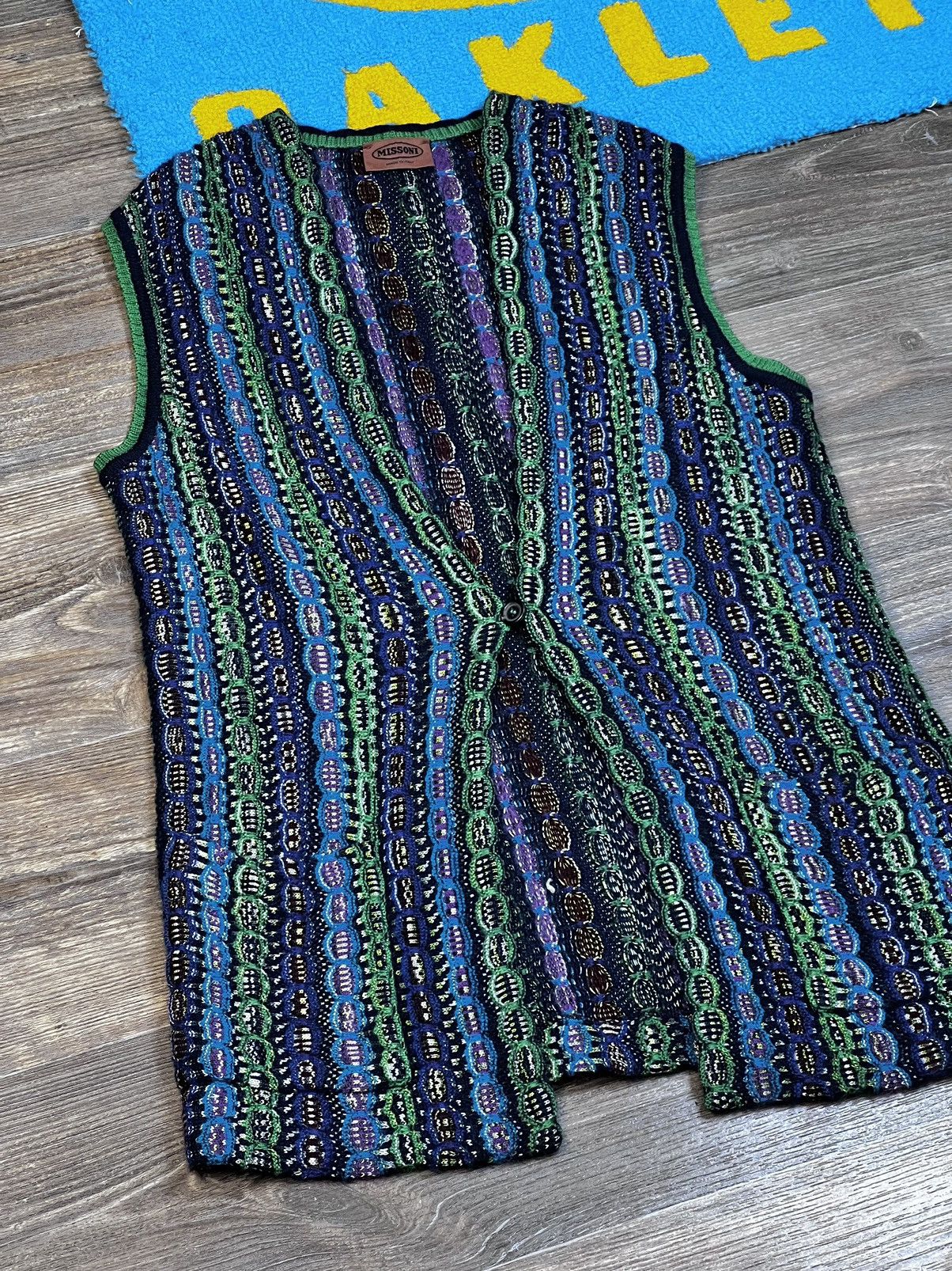Missoni Missoni Multicolour Mohair Wool Long Knit Vest Sweater Size L / US 10 / IT 46 - 2 Thumbnail