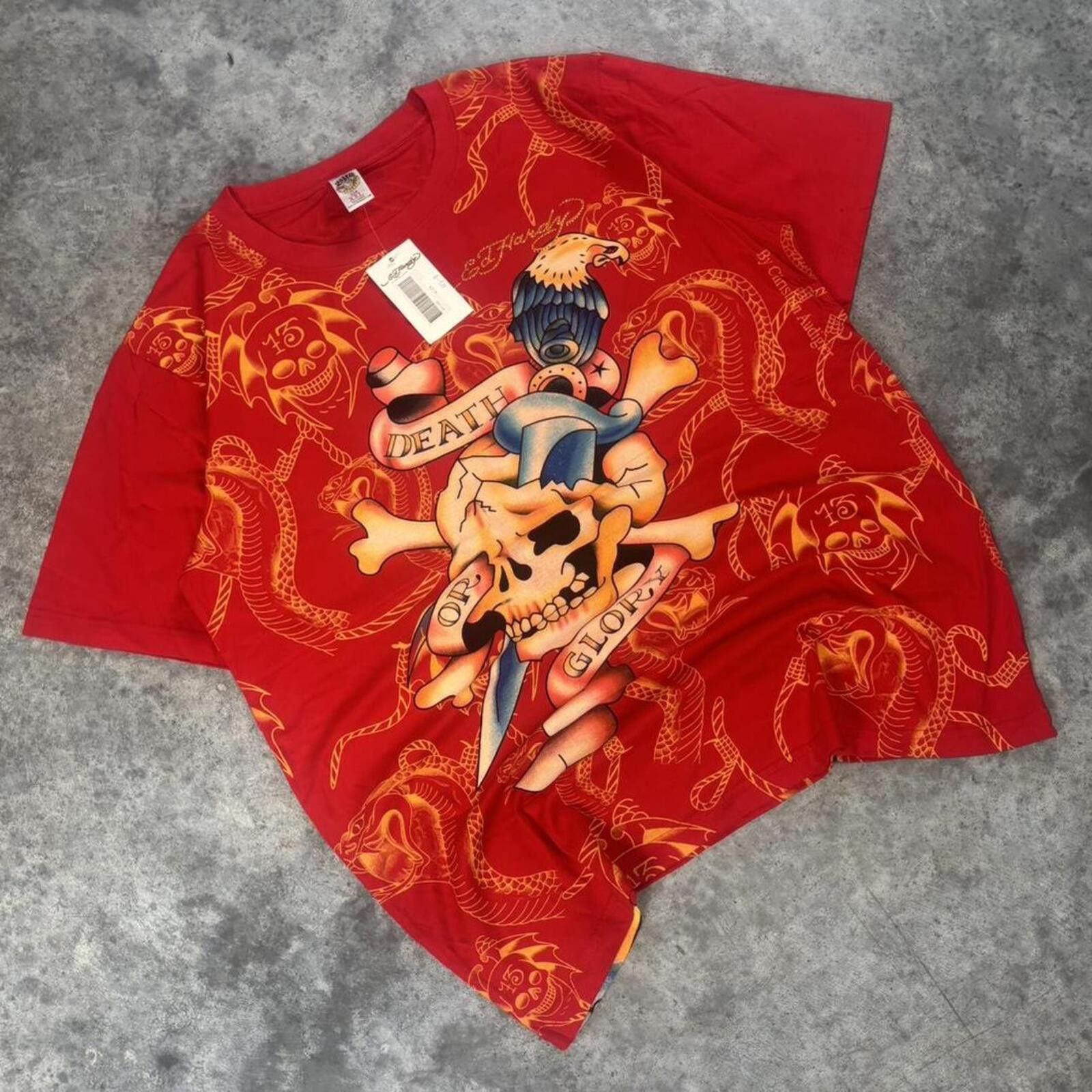 Ed Hardy Ed Hardy Christian Audigier Y2K Skater Tiger Graphic T Shirt Size US XXL / EU 58 / 5 - 2 Thumbnail