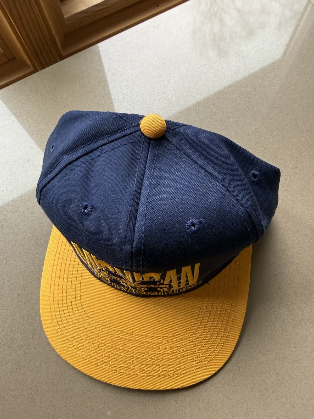 Vintage Vintage 90s University of Michigan Snapback Hat NOS Size ONE SIZE - 4 Thumbnail