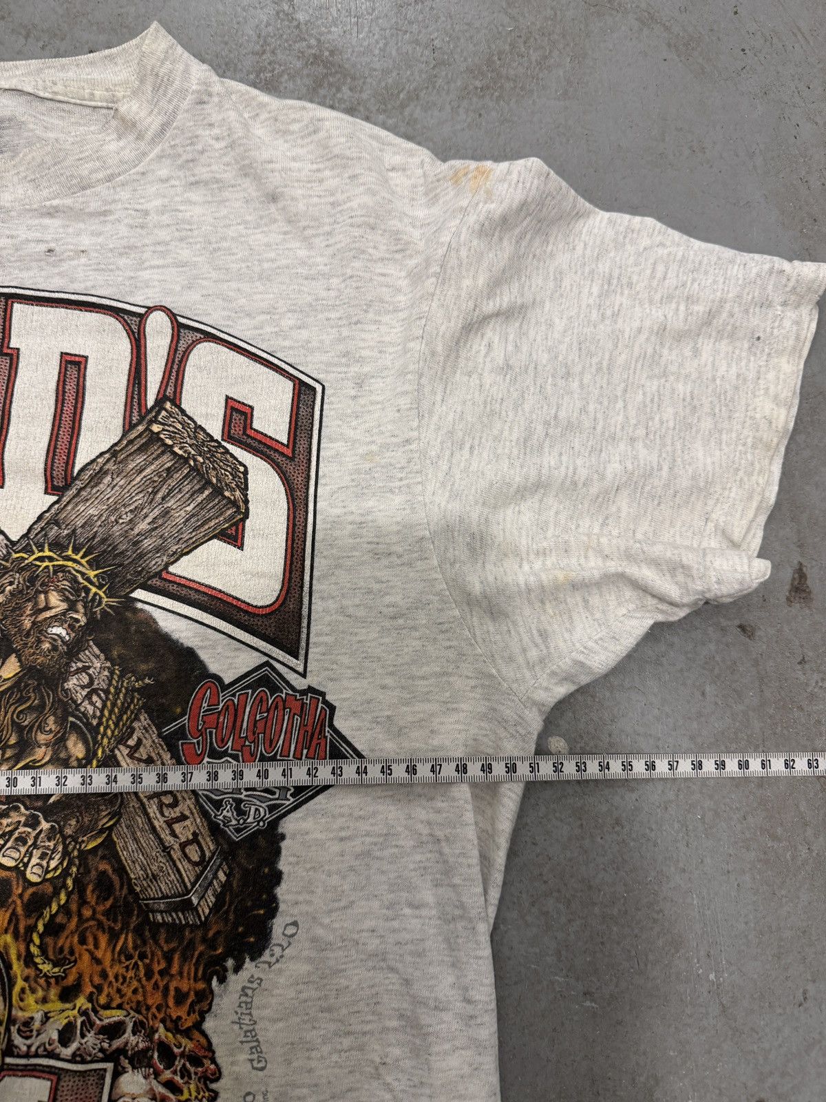 Vintage *RARE* VTG 1995 LORD’S GYM GOD BODYBUILDING NO SWEAT TEE Size US M / EU 48-50 / 2 - 16 Thumbnail