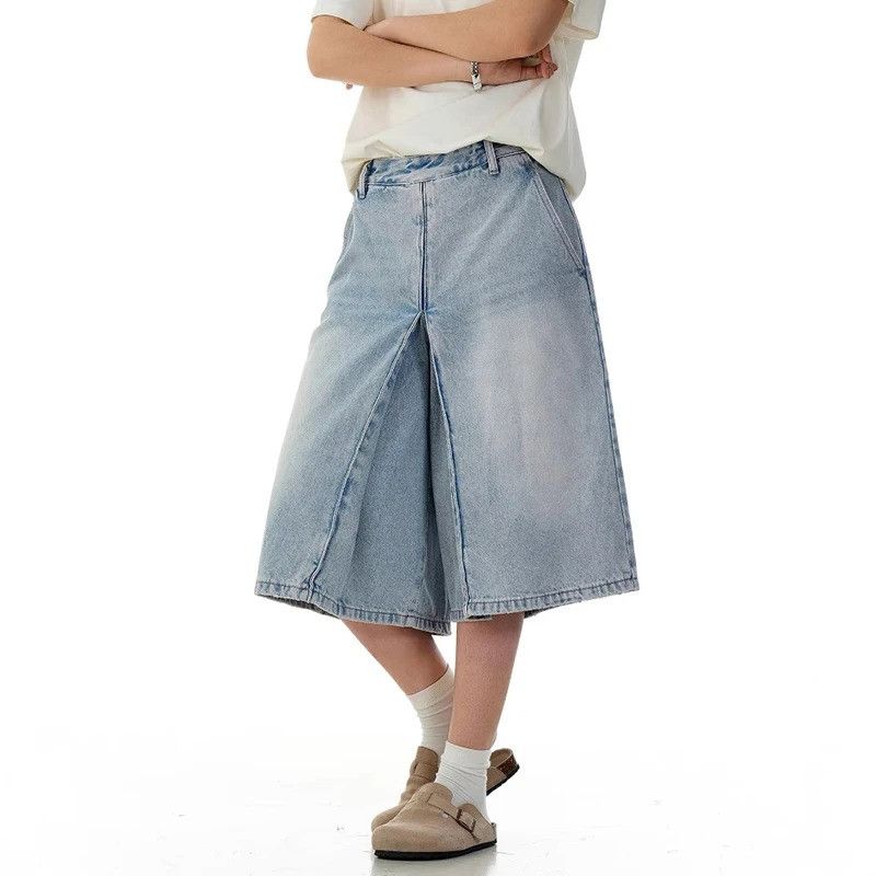 Jean Loose Fit Baggy Denim Shorts Men Summer Style Size US 34 / EU 50 - 5 Thumbnail
