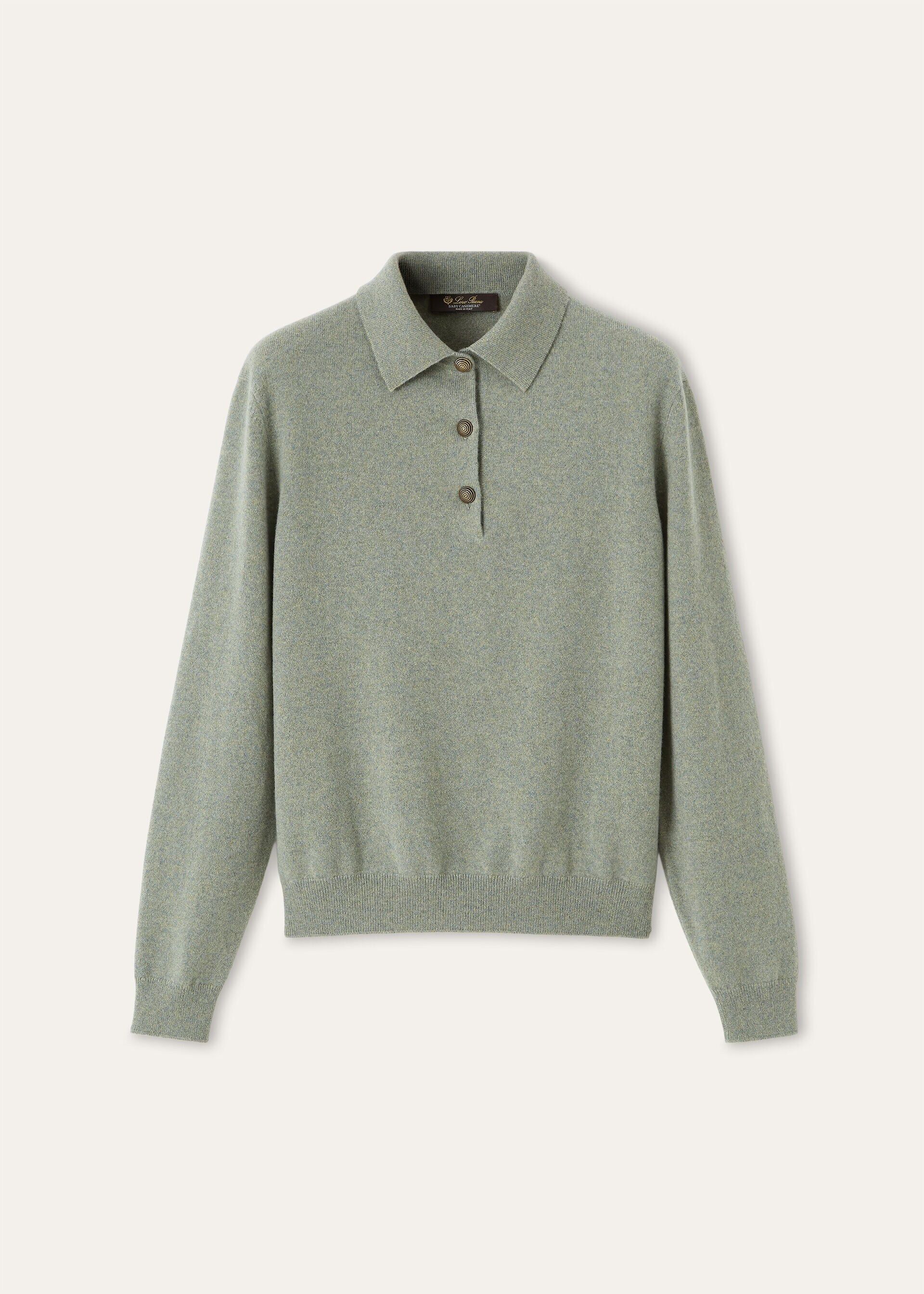 Loro Piana os11x0326 FAQ8643 Classic Polo Shirt Mountain View Melange Size S / US 4 / IT 40 - 1 Thumbnail