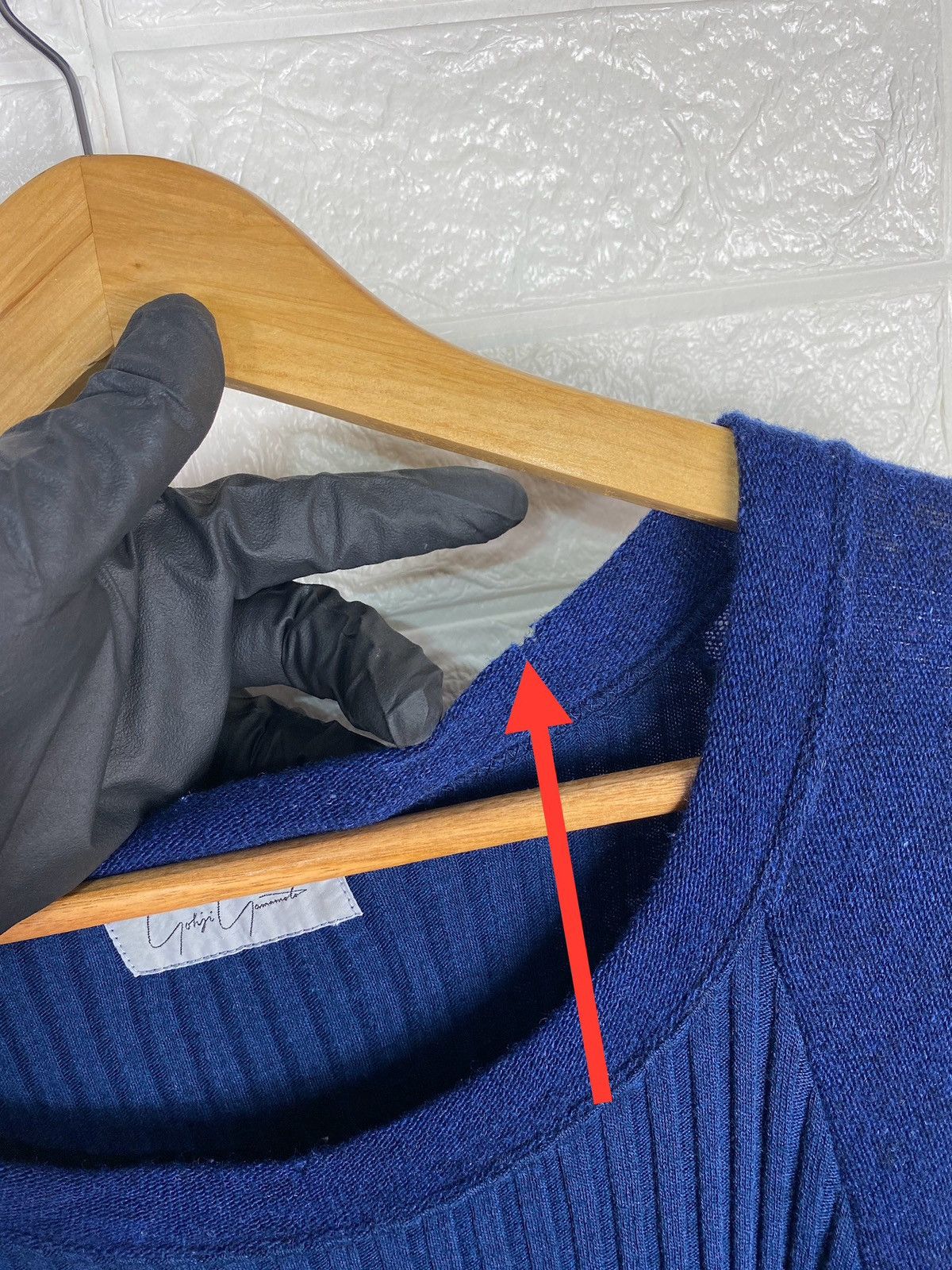 Japanese Brand × Vintage × Yohji Yamamoto Yohji Yamamoto Wool Sweater Blue Size M Size M / US 6-8 / IT 42-44 - 8 Thumbnail