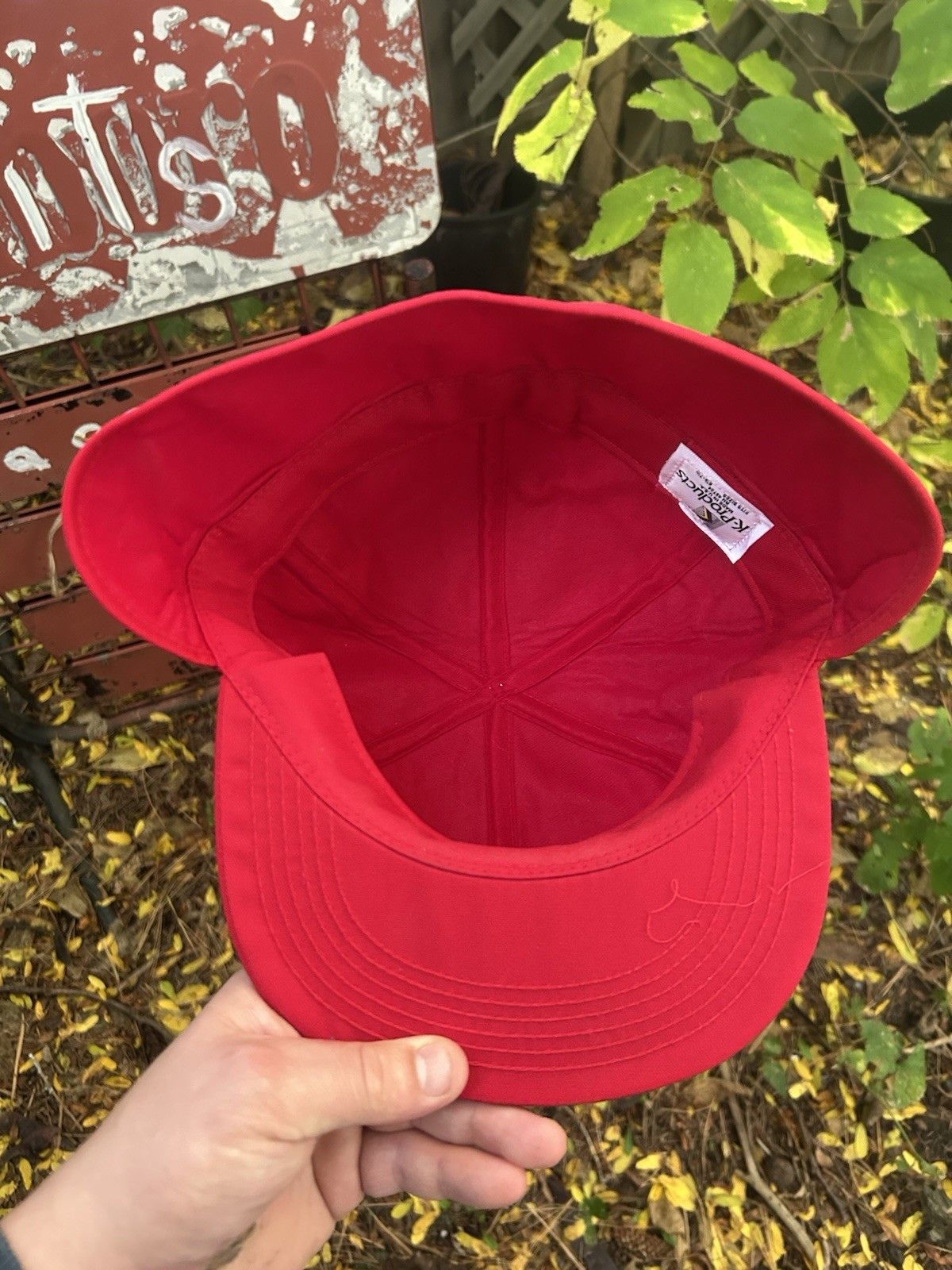 Vintage trapper hat flap k products purina chow patch Michigan USA Size ONE SIZE - 4 Thumbnail