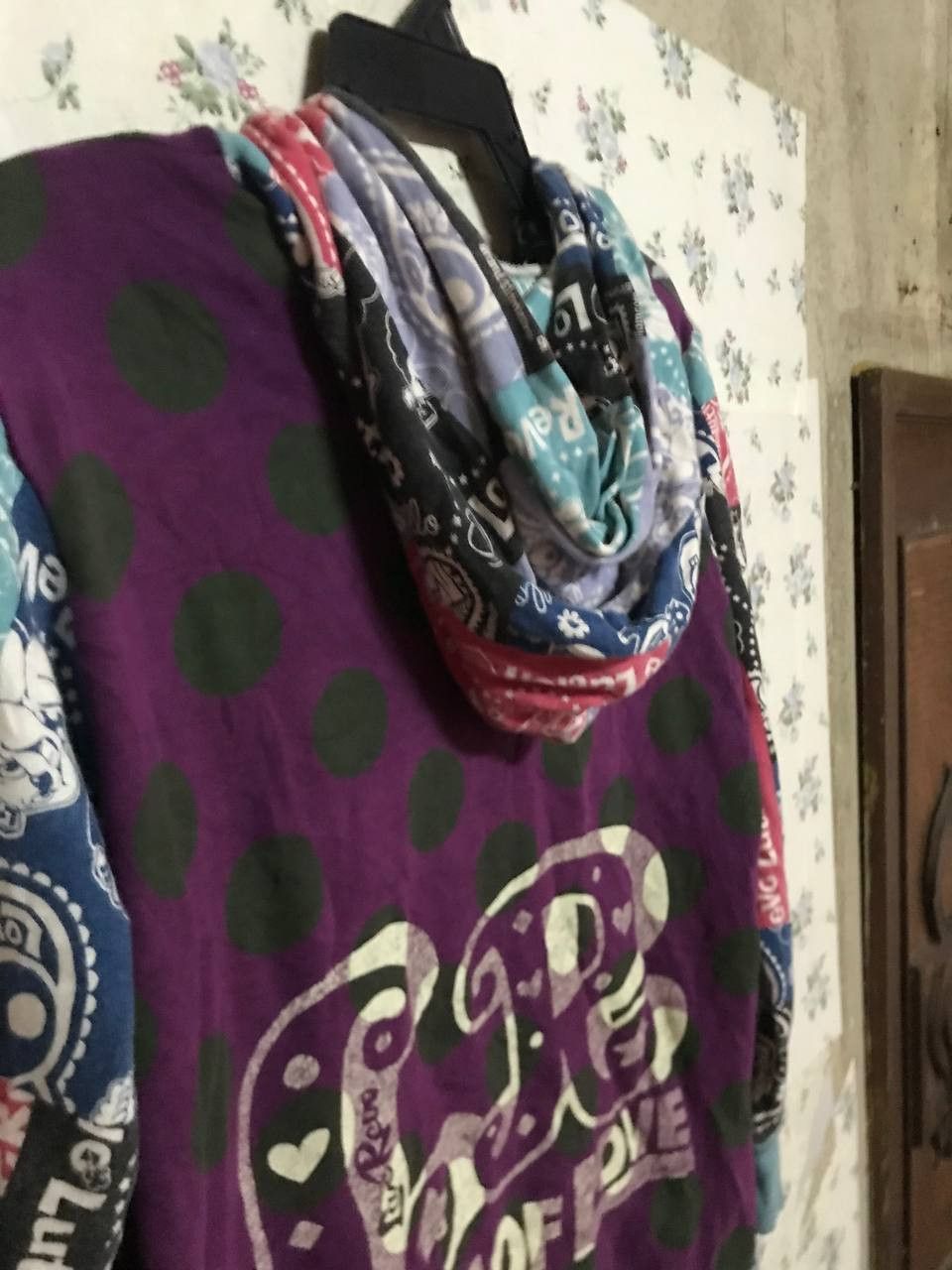 Japanese Brand Love Revolution Patchwork Print Hoodie Hysteric Style Size US S / EU 44-46 / 1 - 4 Thumbnail