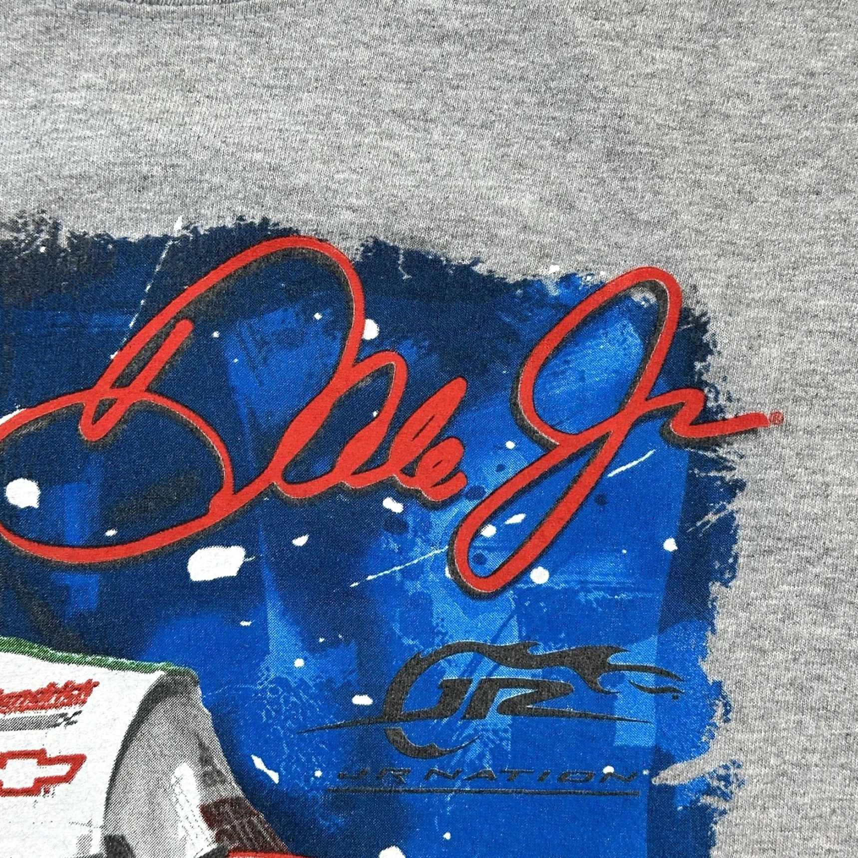 NASCAR Vintage NASCAR Shirt Mens XL Gray Dale Earnhardt Jr #88 AMP Energy Y2K USA Cars 90s Retro T-Shirt Size US XL / EU 56 / 4 - 3 Thumbnail
