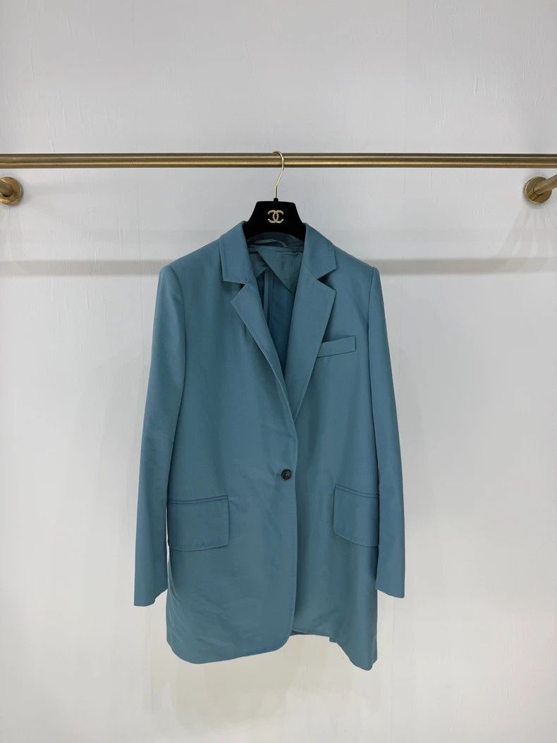 Max Mara Cappuccino Linen Blend Targa Blazer | Grailed