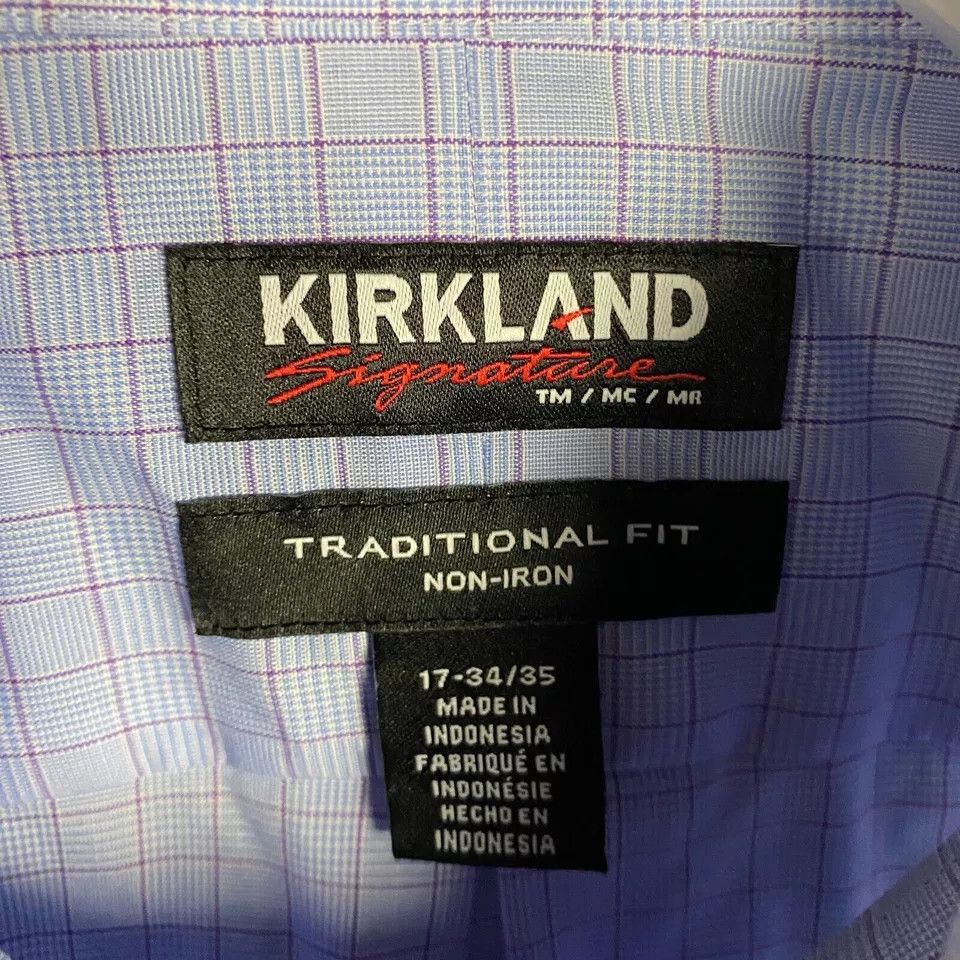 Kirkland Signature Kirkland Button Down Shirt Men's 17 Traditional Fit 34/35 Size US XL / EU 56 / 4 - 2 Thumbnail