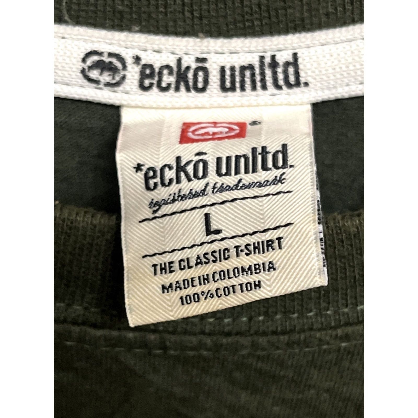 Ecko Unltd. Ecko Unltd Green T-Shirt Large Mens Y2K Revolution Short Sleeve Size US L / EU 52-54 / 3 - 3 Thumbnail