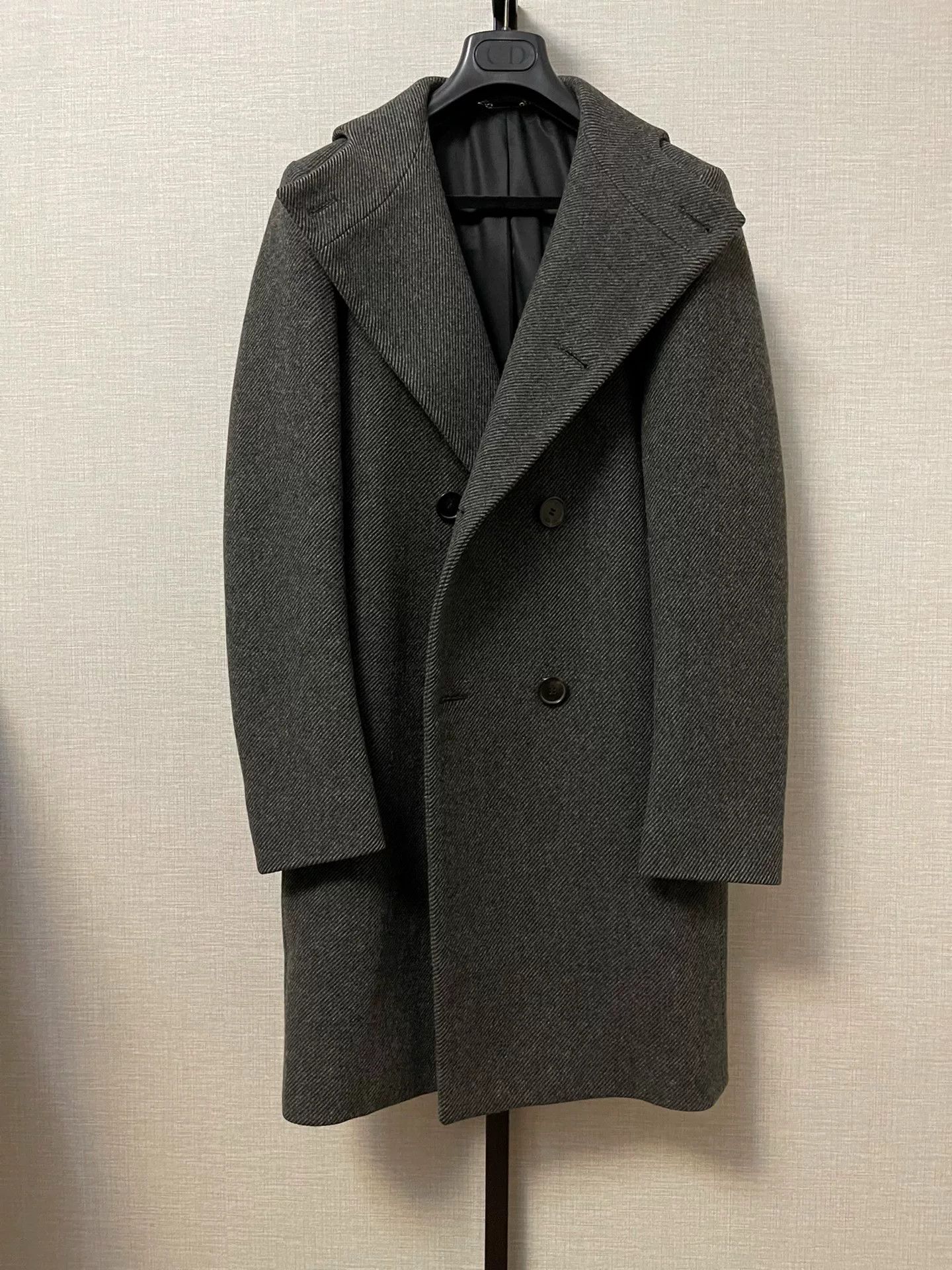 Dior Dior Homme Wool Blend Hooded Coat Size US S / EU 44-46 / 1 - 1 Thumbnail