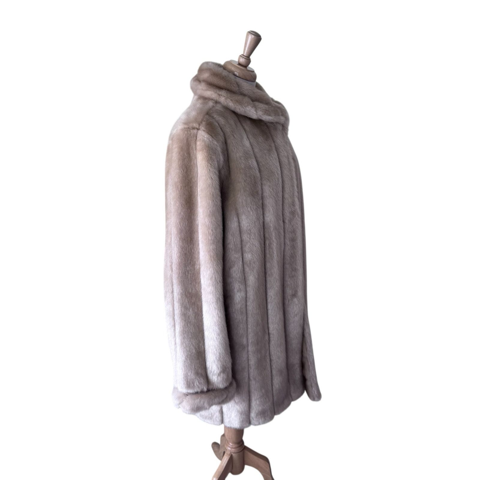 Other DENNIS BASSO Scandi Girl Faux Fur Coat Tan Size Large Size L / US 10 / IT 46 - 6 Thumbnail
