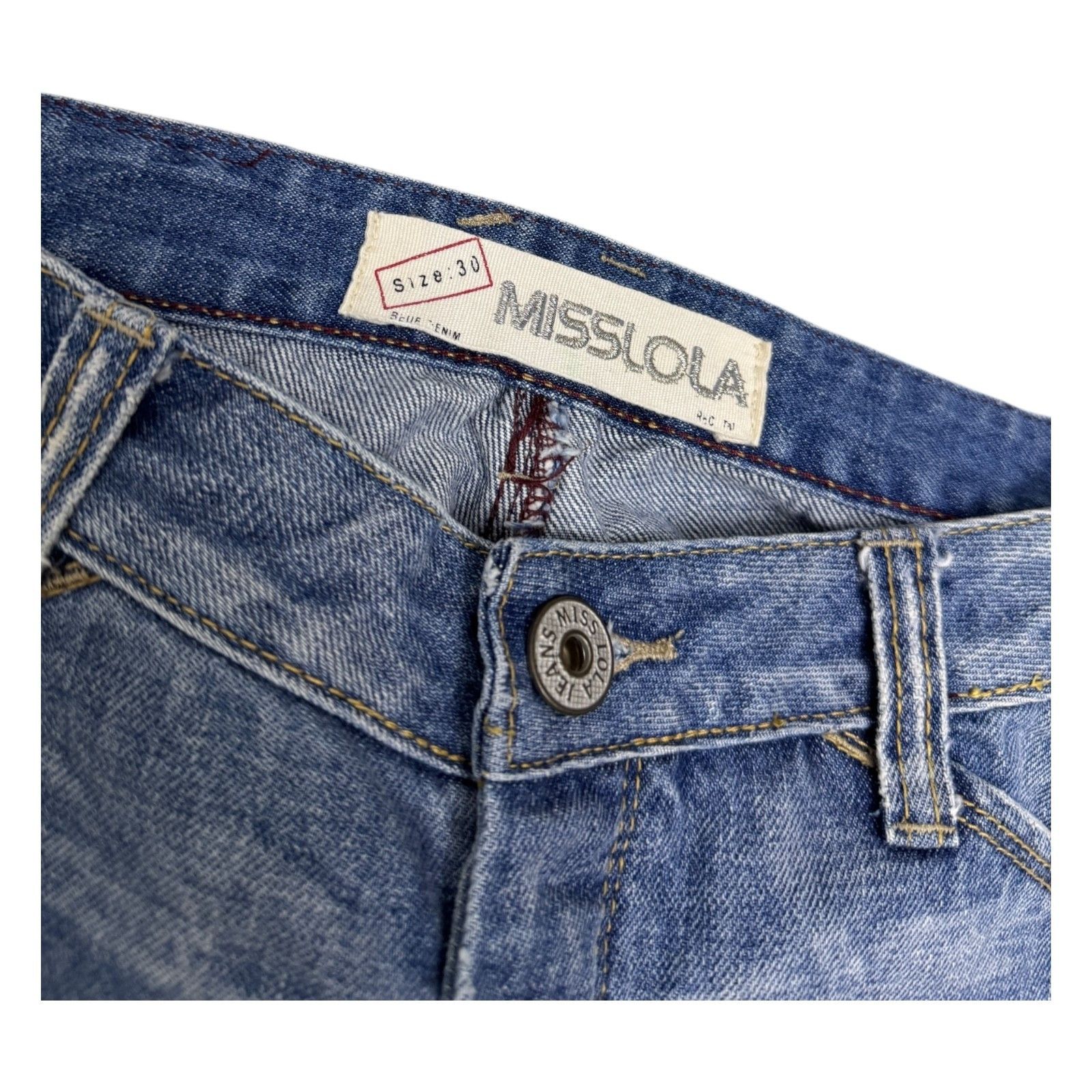 Other MISS LOLA Floral Designer Denim Pants Jeans Womens 30x34 Size 30" / US 8 / IT 44 - 3 Thumbnail