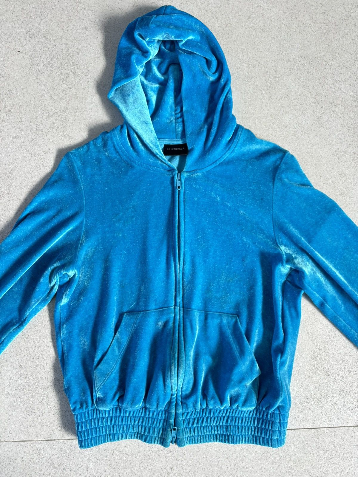 Balenciaga Balenciaga velour zip hoodie Size XS / US 0-2 / IT 36-38 - 2 Thumbnail