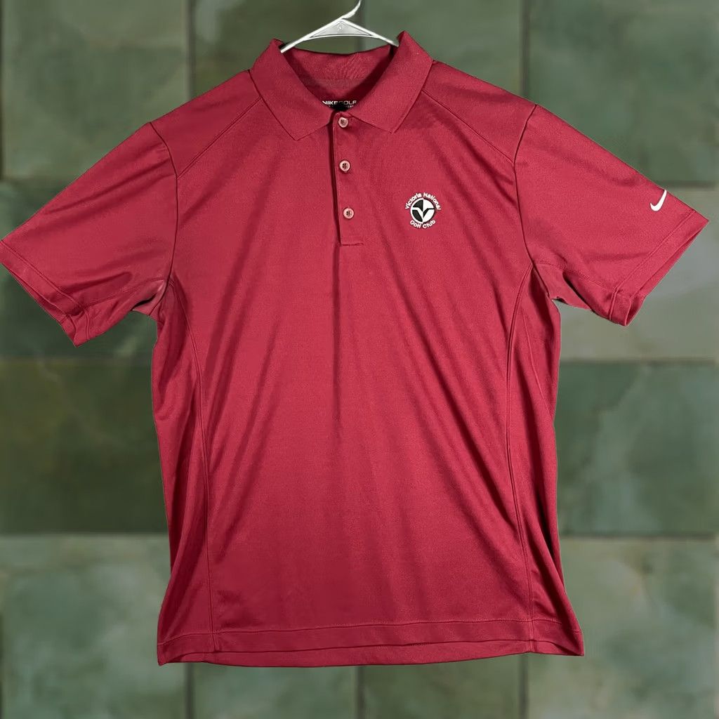 Nike Nike Golf Polo Shirt Mens M Red Tour Dri-FIT Victoria National Racing? Size US M / EU 48-50 / 2 - 1 Thumbnail