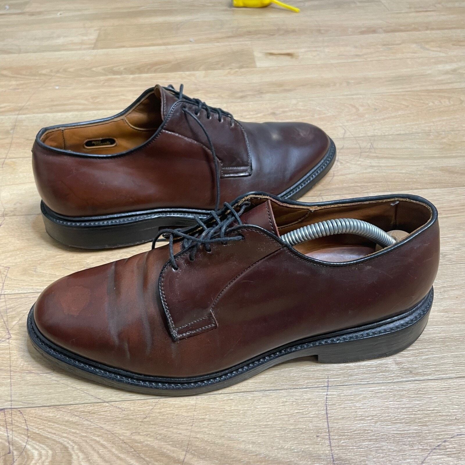 Allen Edmonds Allen Edmonds Park Avenue Oxfords Dress Shoes Brown Leather Size US 7 / EU 40 - 6 Thumbnail