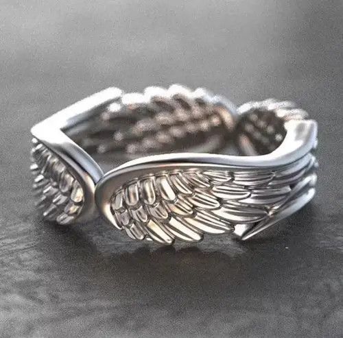 Jewelry × Vintage Angel Wings 2 Ring Size ONE SIZE - 1 Thumbnail