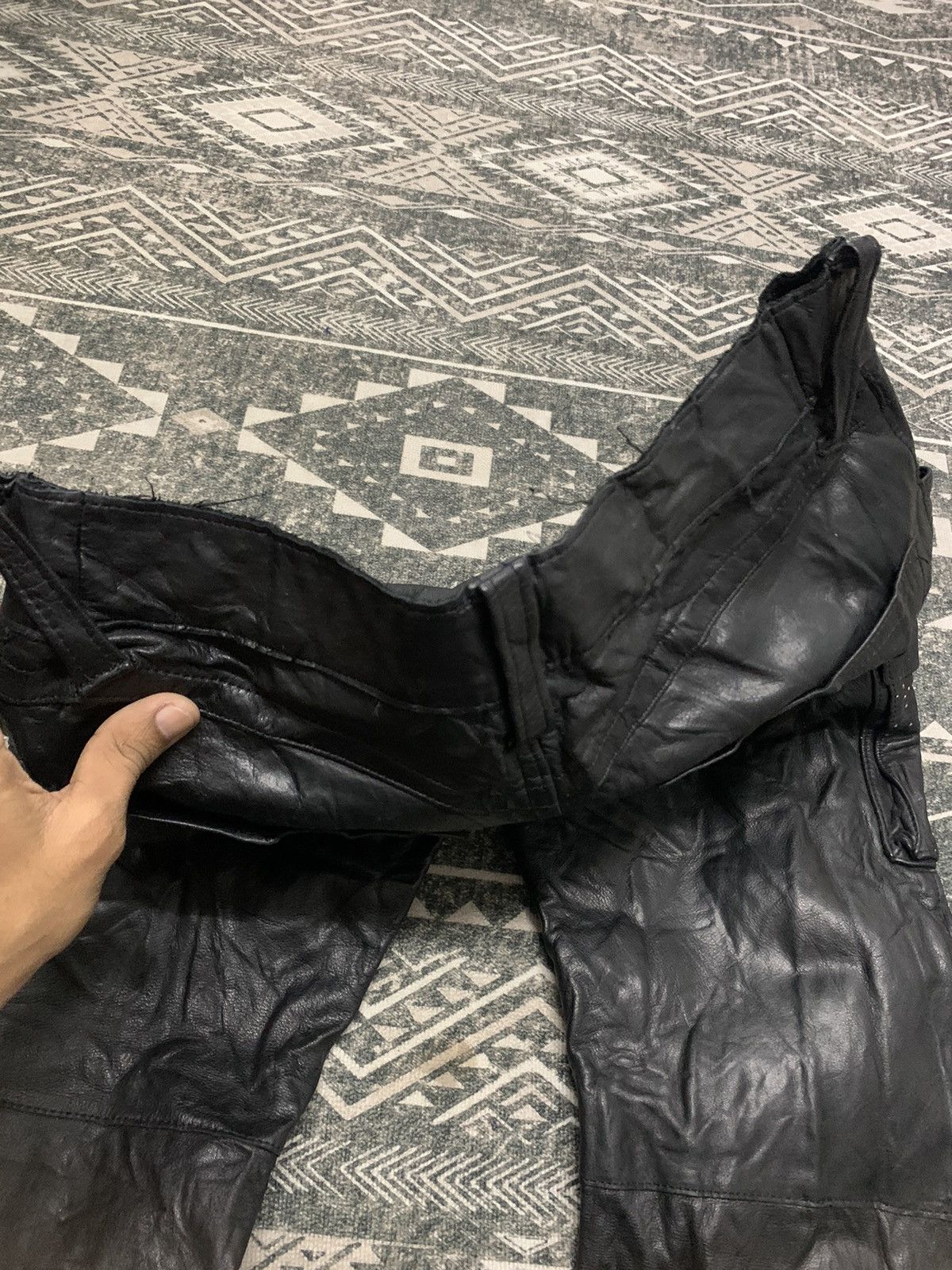 FranCisT MOR.K.S 90s FRANCIST MOR.K.S LEATHER CARGO FLARE Size 30" / US 8 / IT 44 - 17 Thumbnail