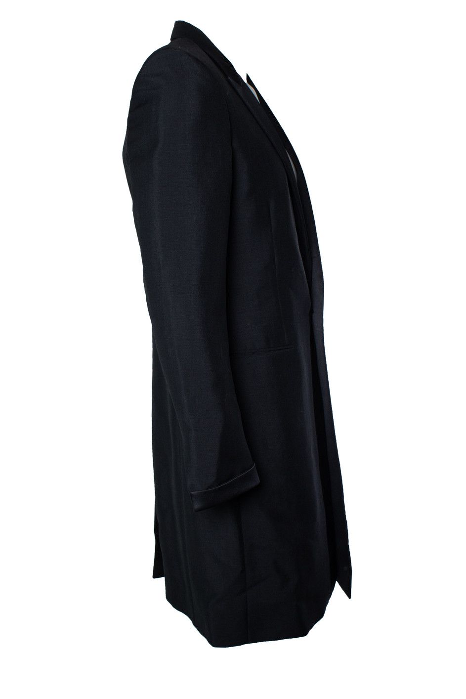Saint Laurent Paris Saint Laurent, black blazer coat with shiny revert Size US XL / EU 56 / 4 - 2 Thumbnail