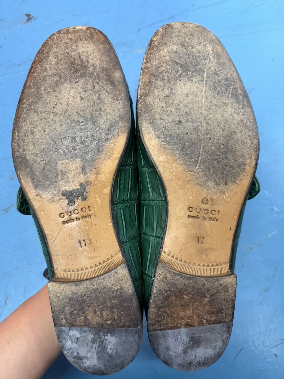 Gucci GUCCI CROC LOAFERS Size US 11 / EU 44 - 6 Thumbnail